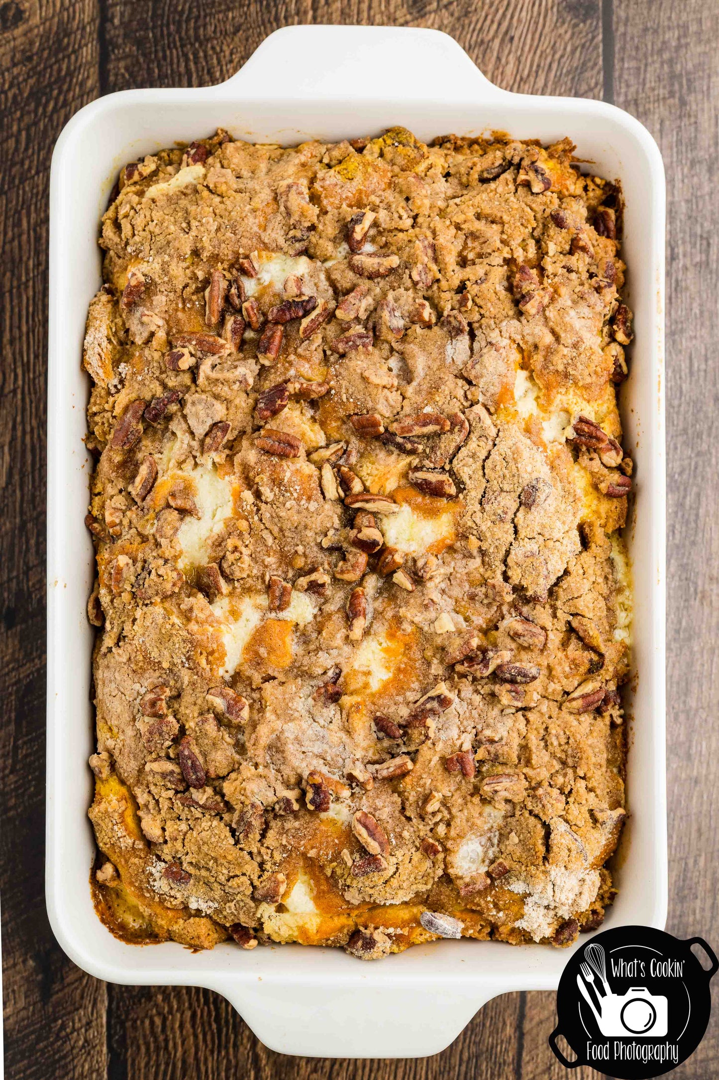 Pumpkin Cheese French Toast Casserole