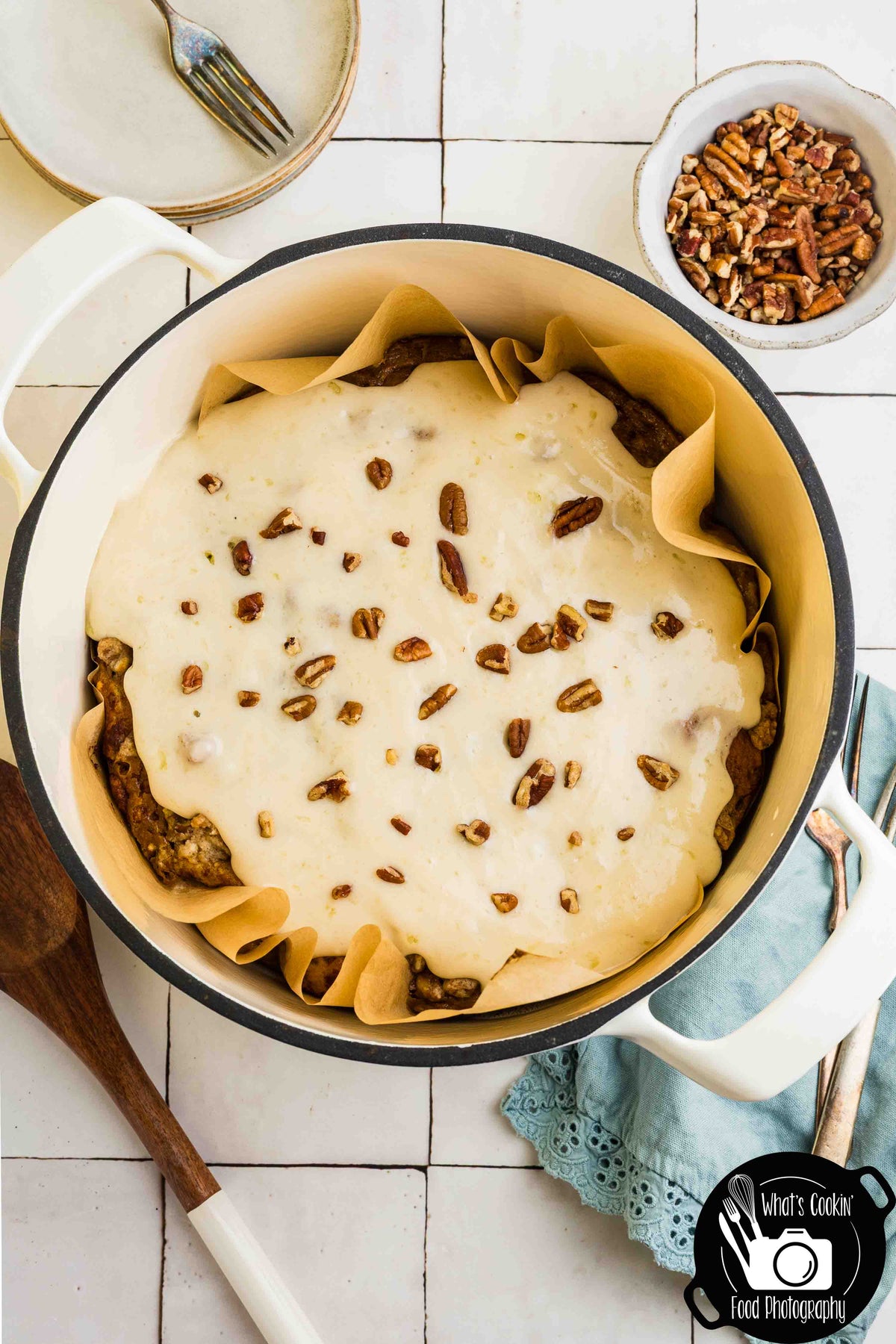 Dutch Oven Pumpkin Sticky Bun Cobbler