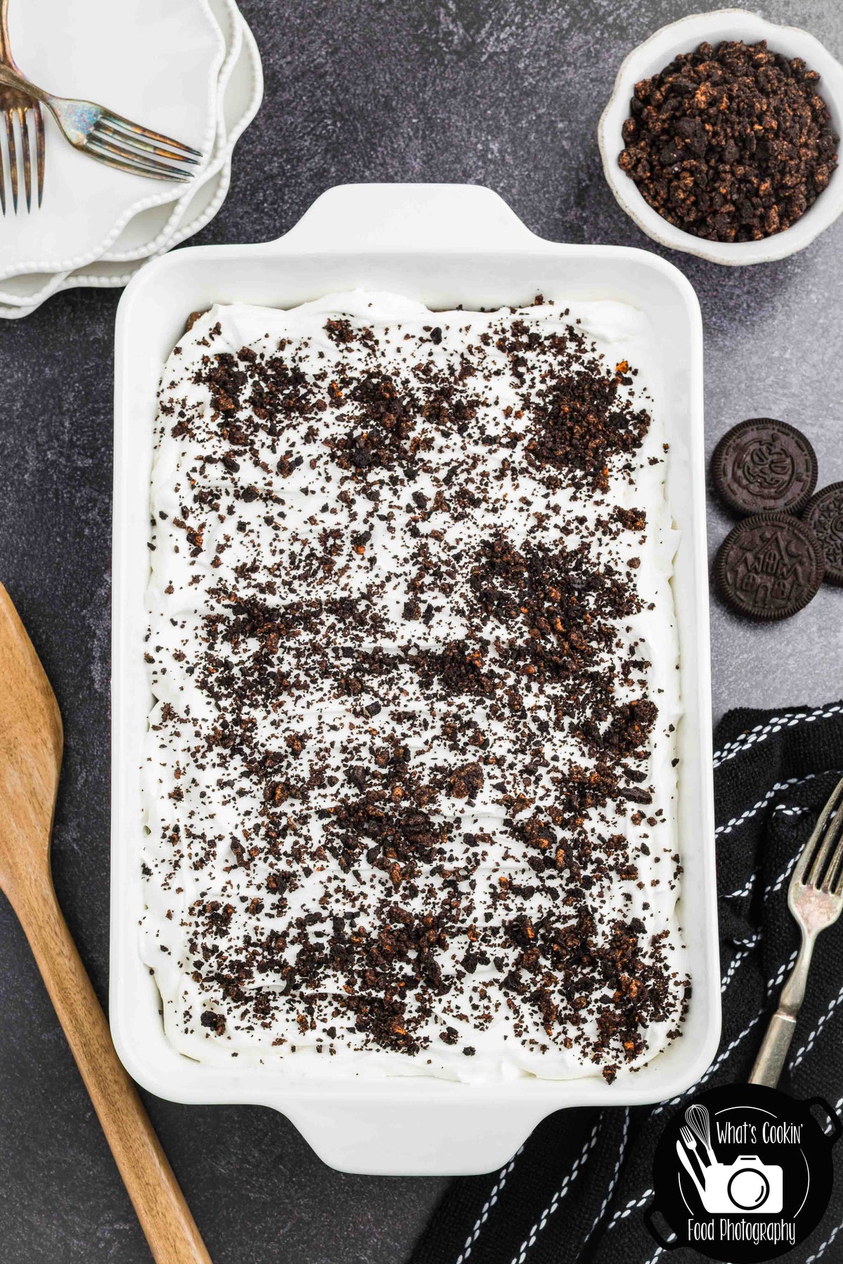 No Bake Halloween Oreo Dessert