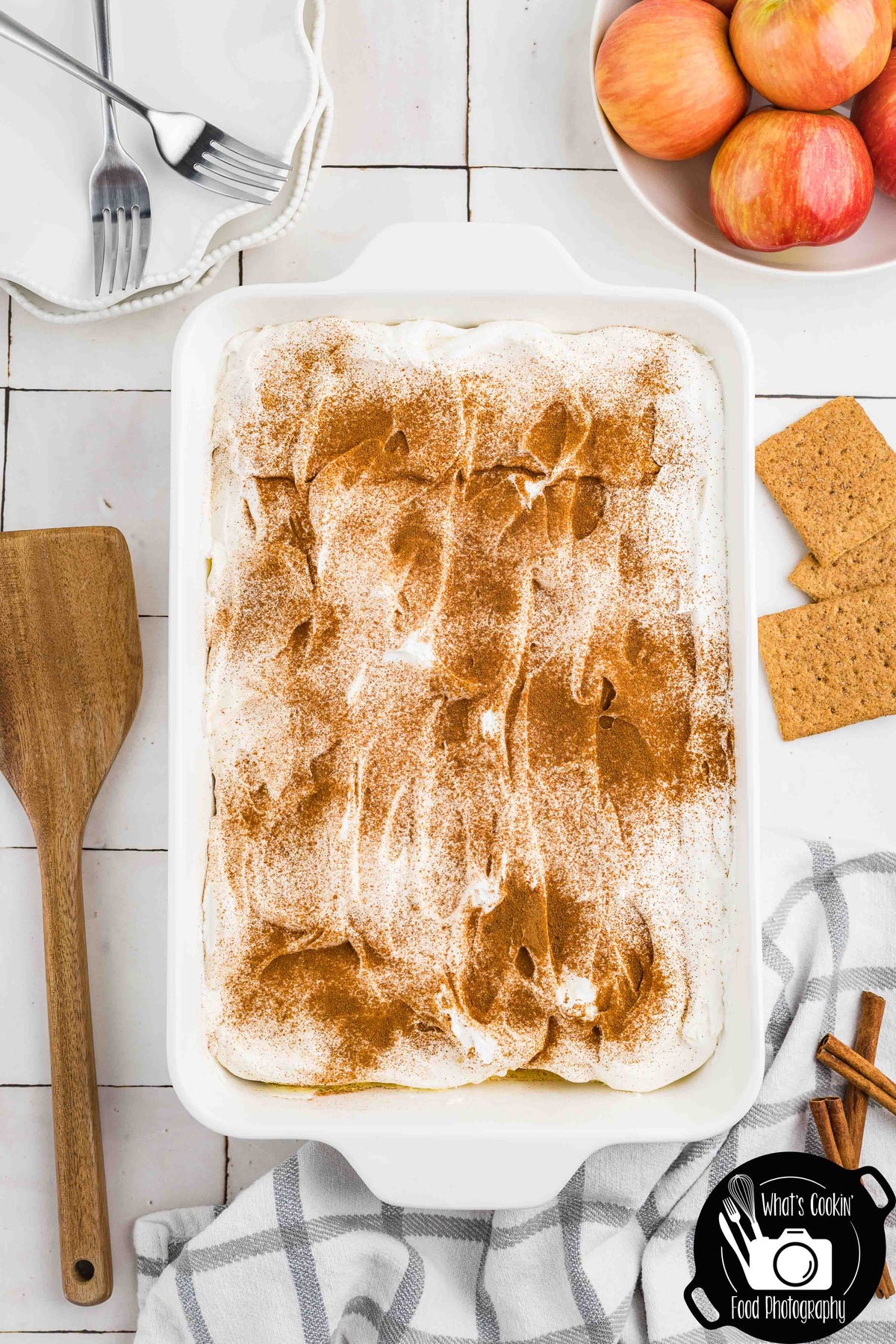 No Bake Cinnamon Apple Icebox Cake