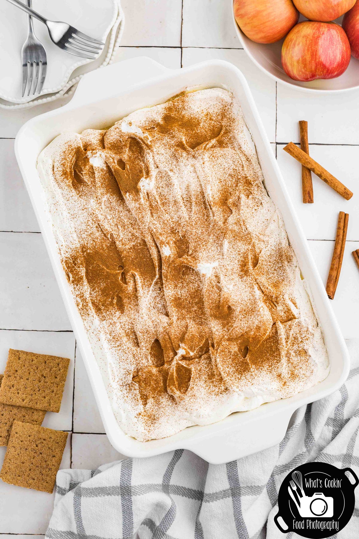 No Bake Cinnamon Apple Icebox Cake