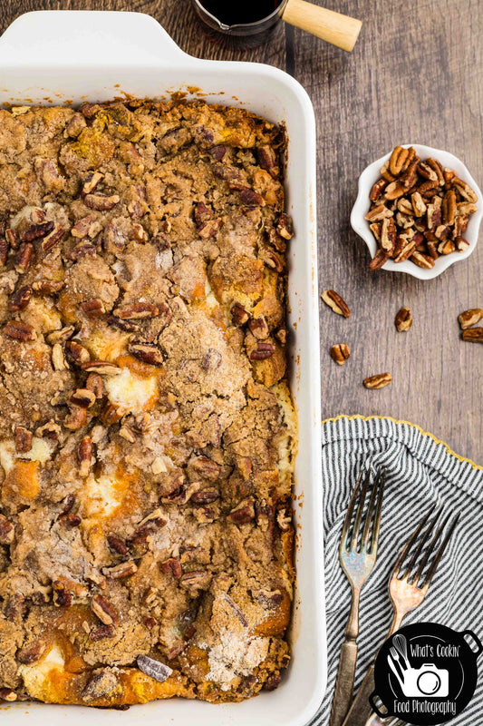 Pumpkin Cheese French Toast Casserole