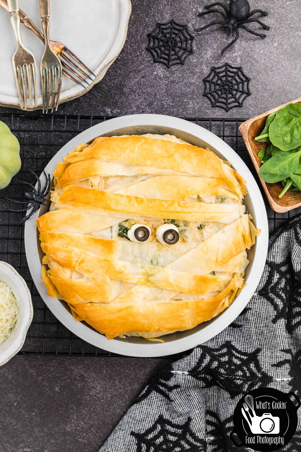 Mummy Chicken & Spinach Phyllo Pie
