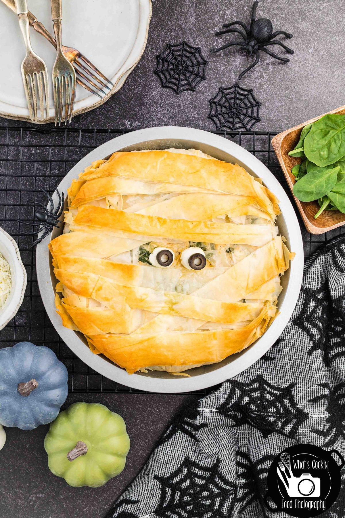 Mummy Chicken & Spinach Phyllo Pie