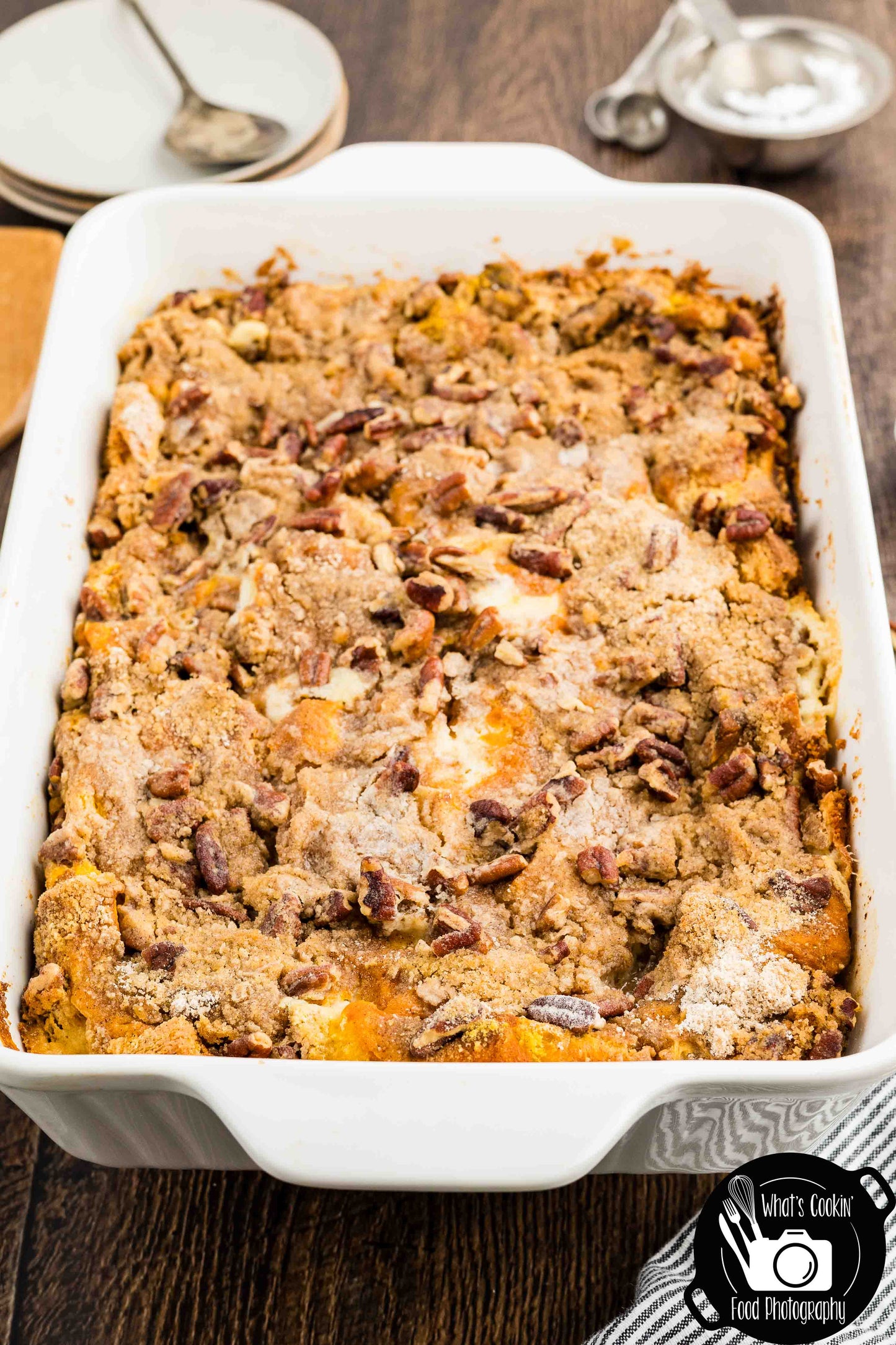 Pumpkin Cheese French Toast Casserole