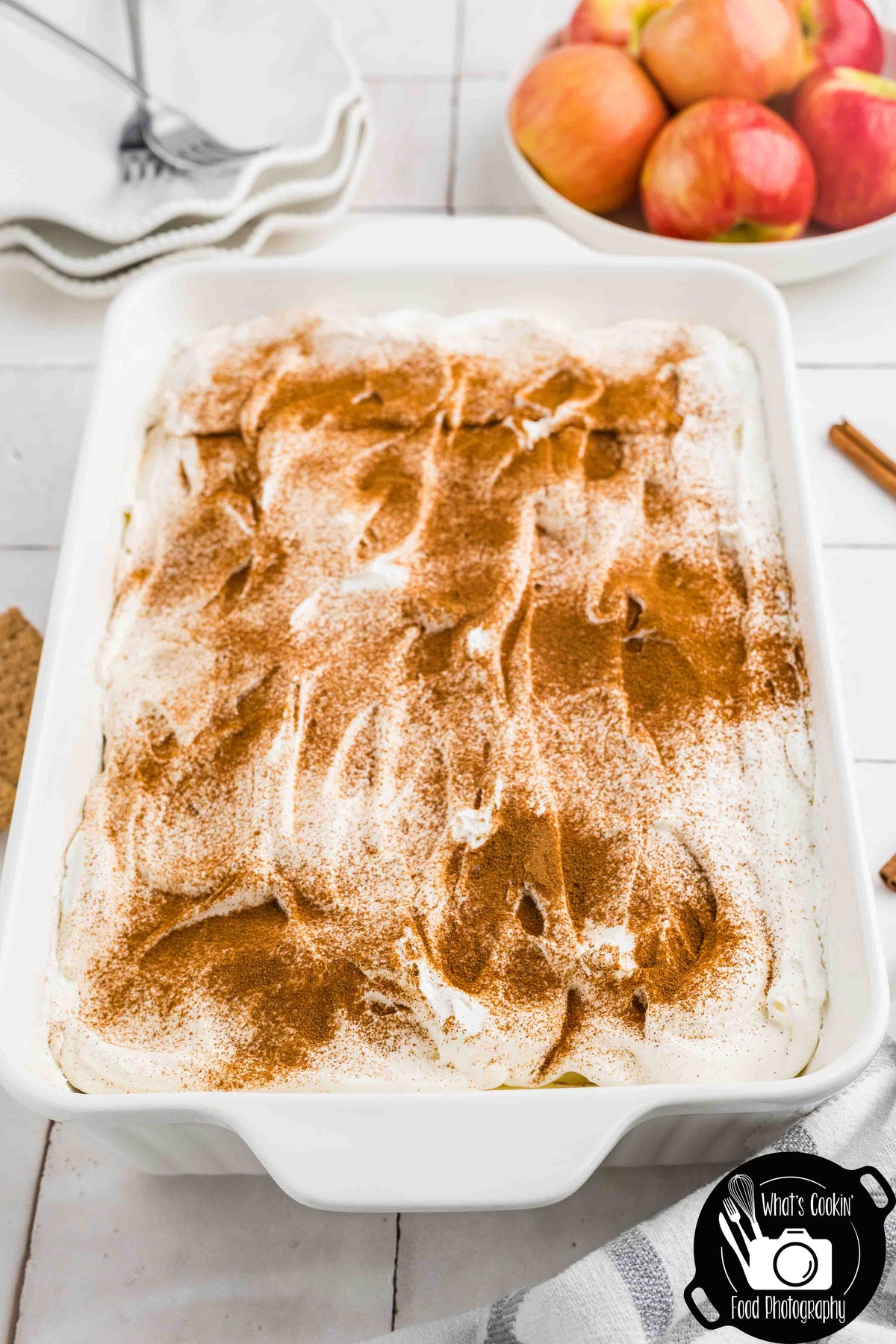 No Bake Cinnamon Apple Icebox Cake