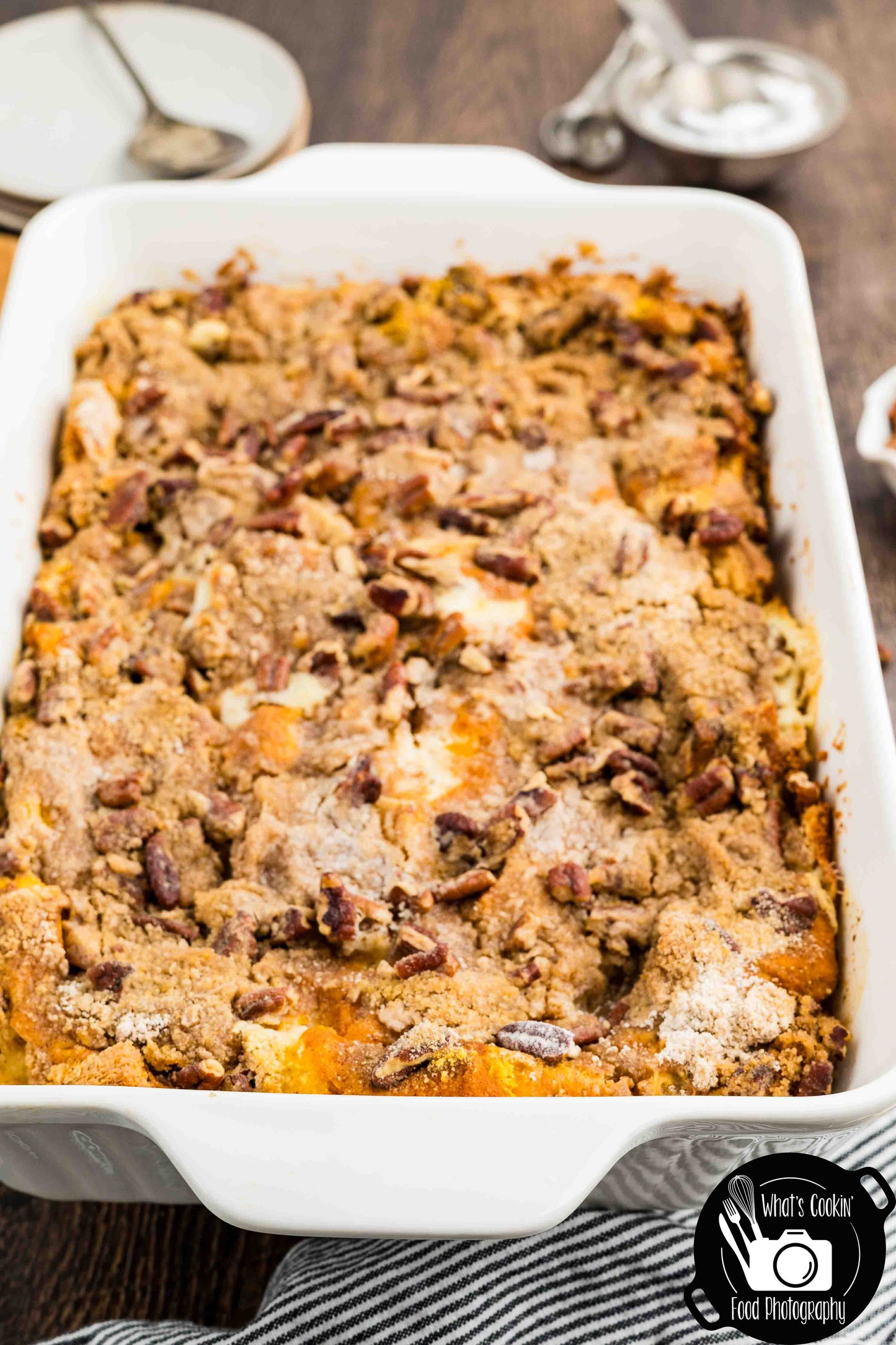 Pumpkin Cheese French Toast Casserole