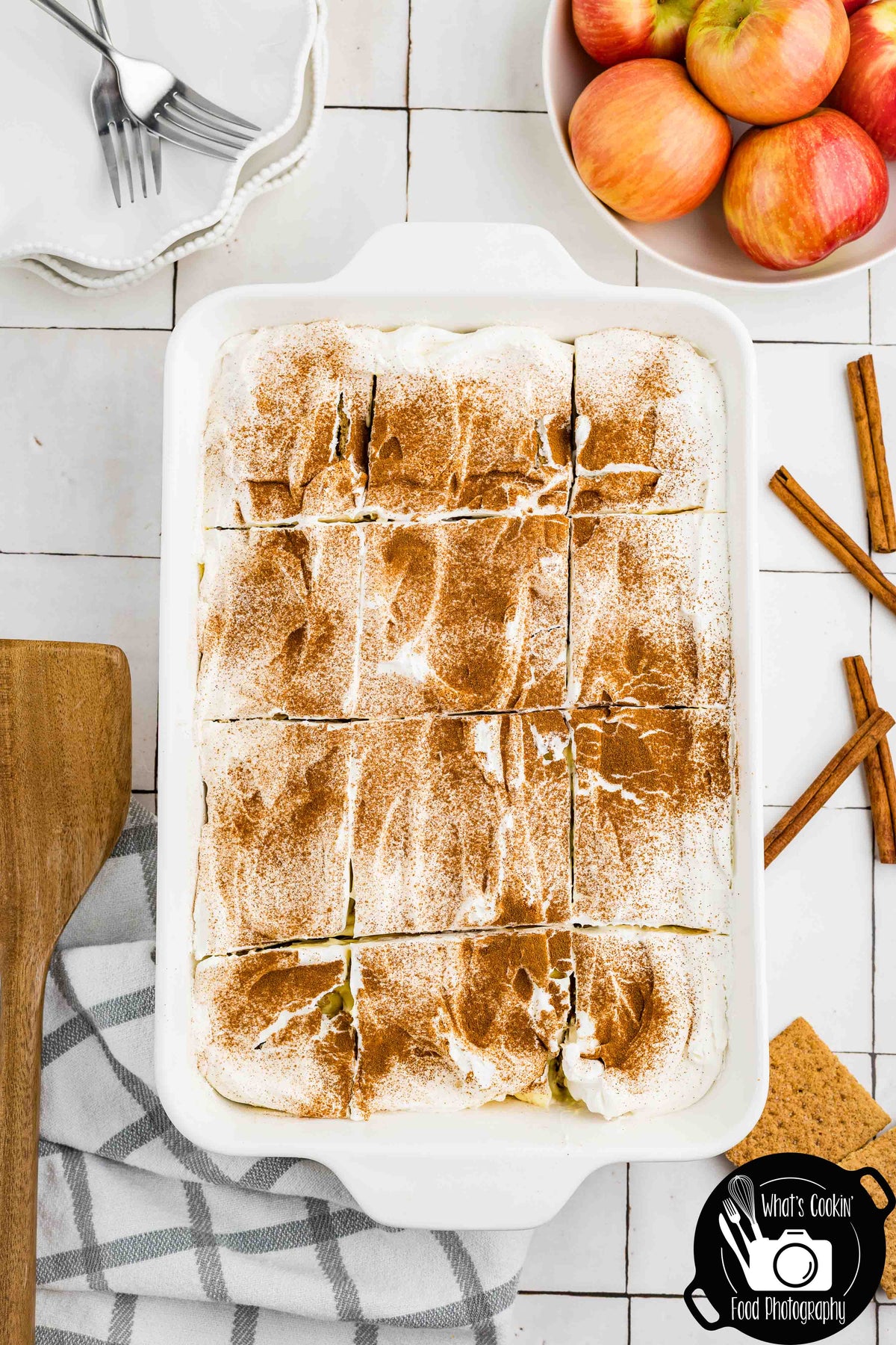 No Bake Cinnamon Apple Icebox Cake