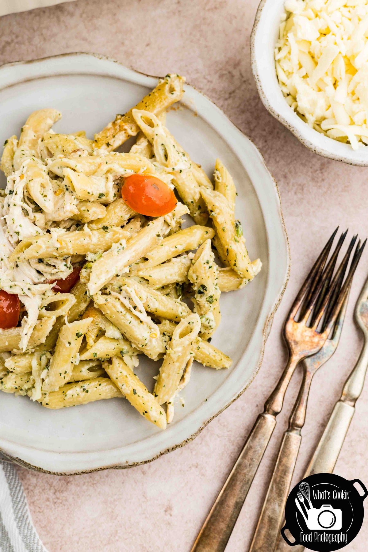 Basil Pesto Pasta Bake