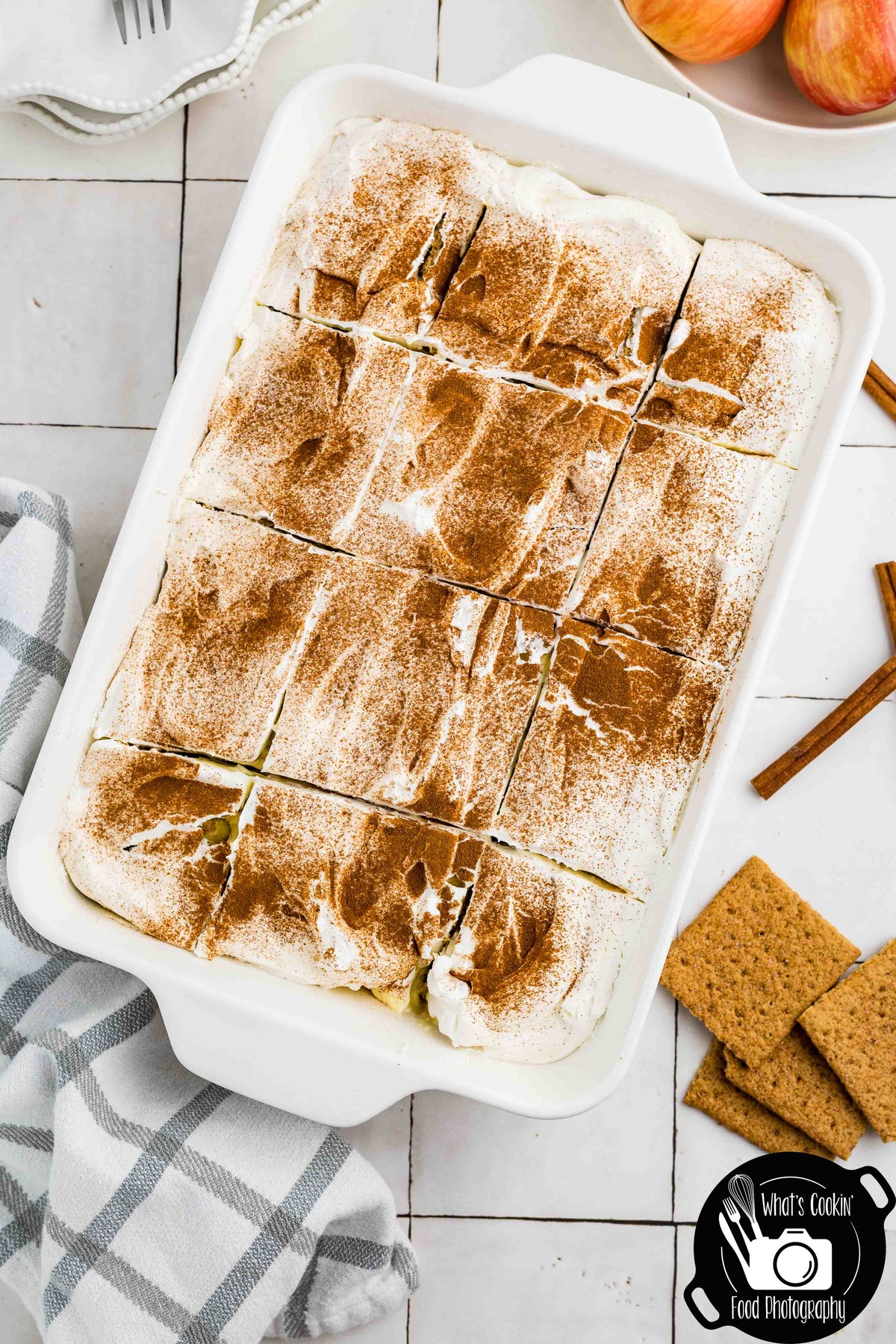 No Bake Cinnamon Apple Icebox Cake