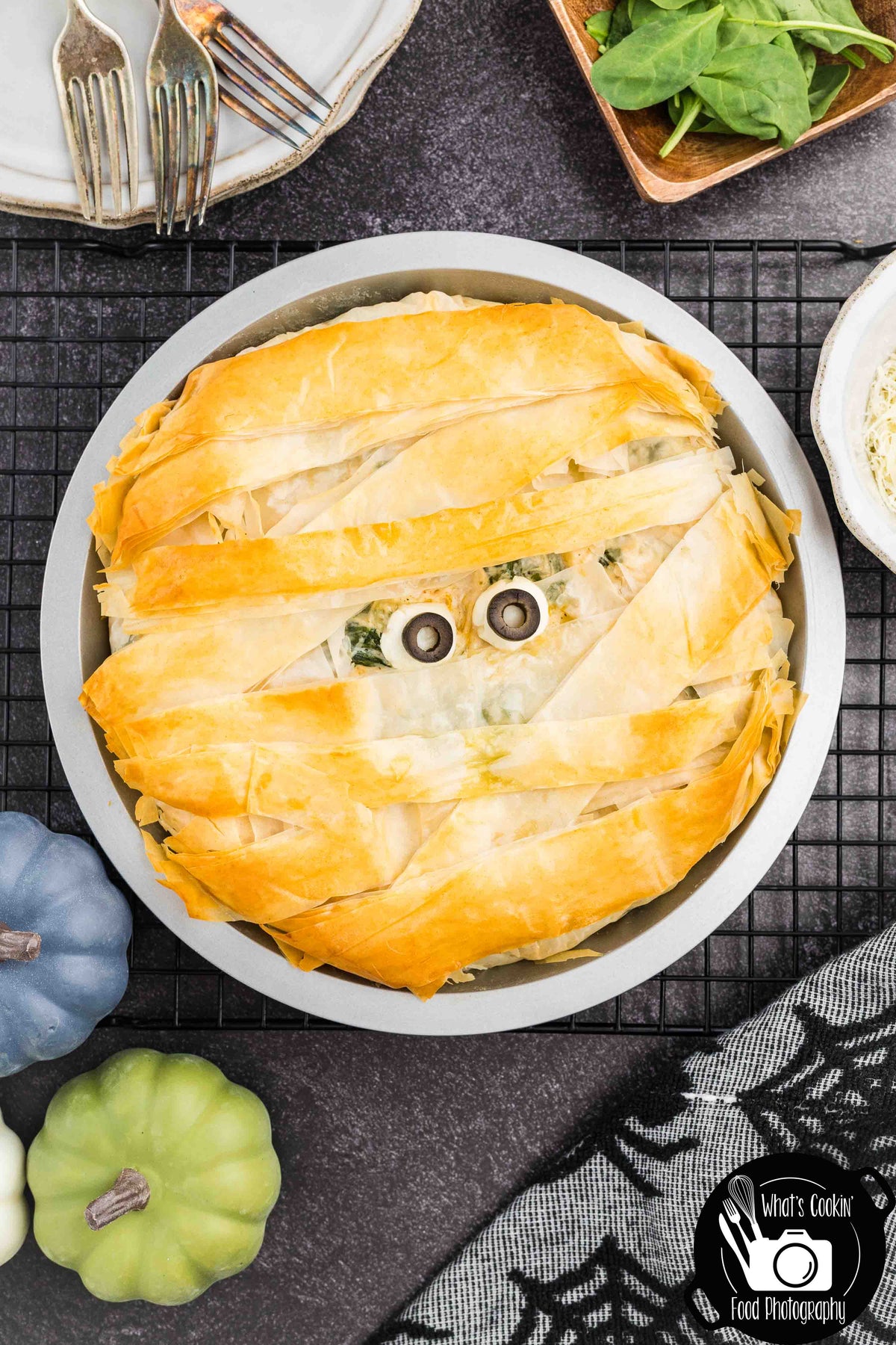 Mummy Chicken & Spinach Phyllo Pie