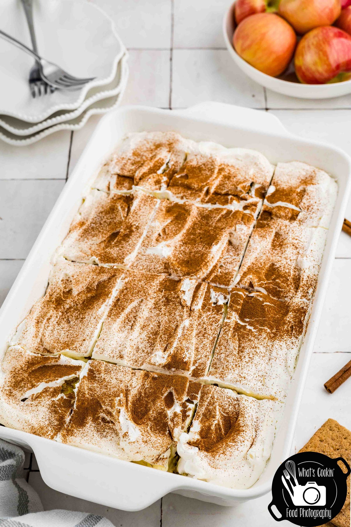 No Bake Cinnamon Apple Icebox Cake