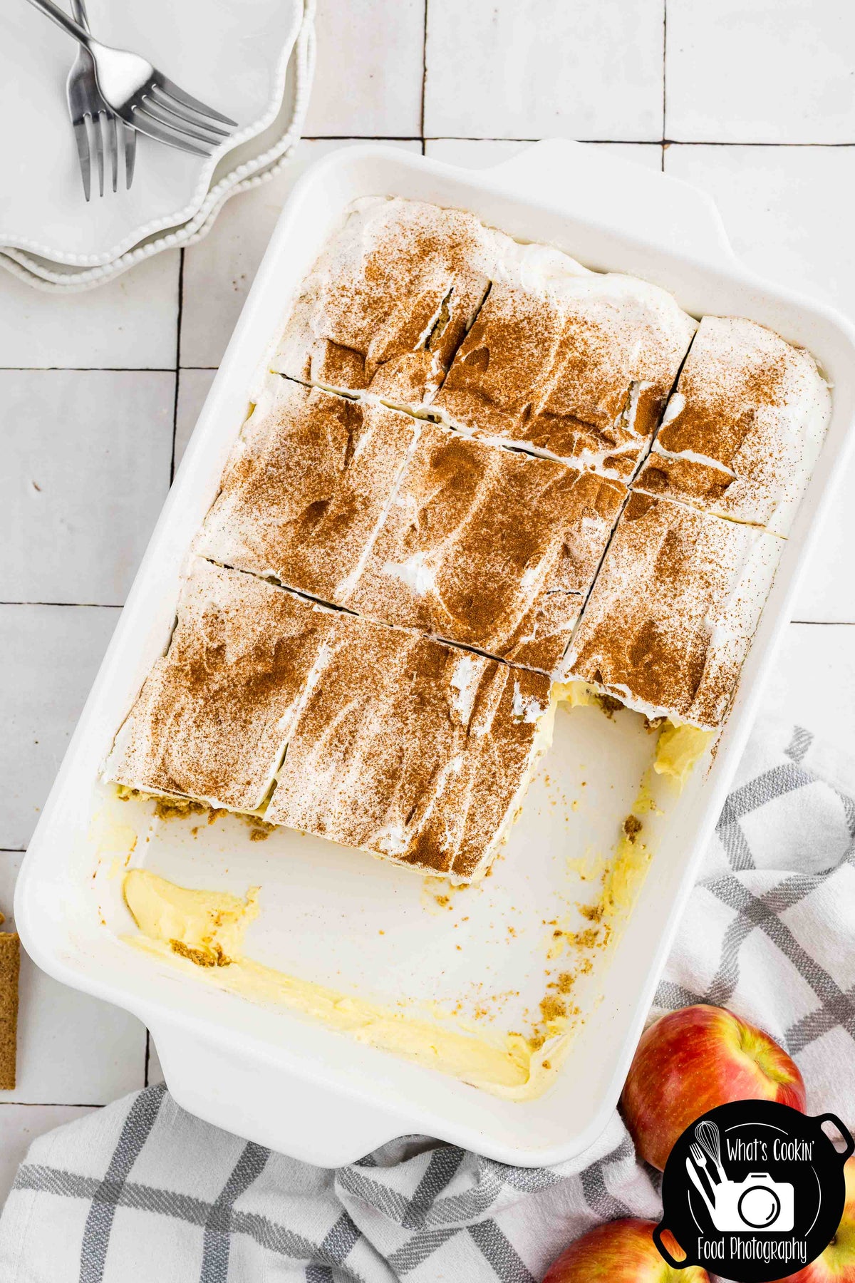 No Bake Cinnamon Apple Icebox Cake