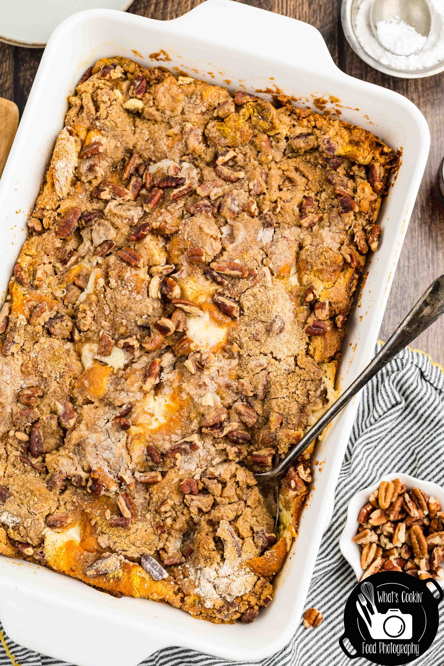 Pumpkin Cheese French Toast Casserole