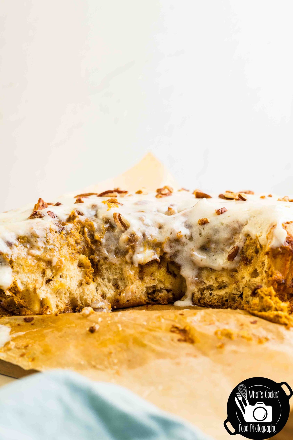 Dutch Oven Pumpkin Sticky Bun Cobbler
