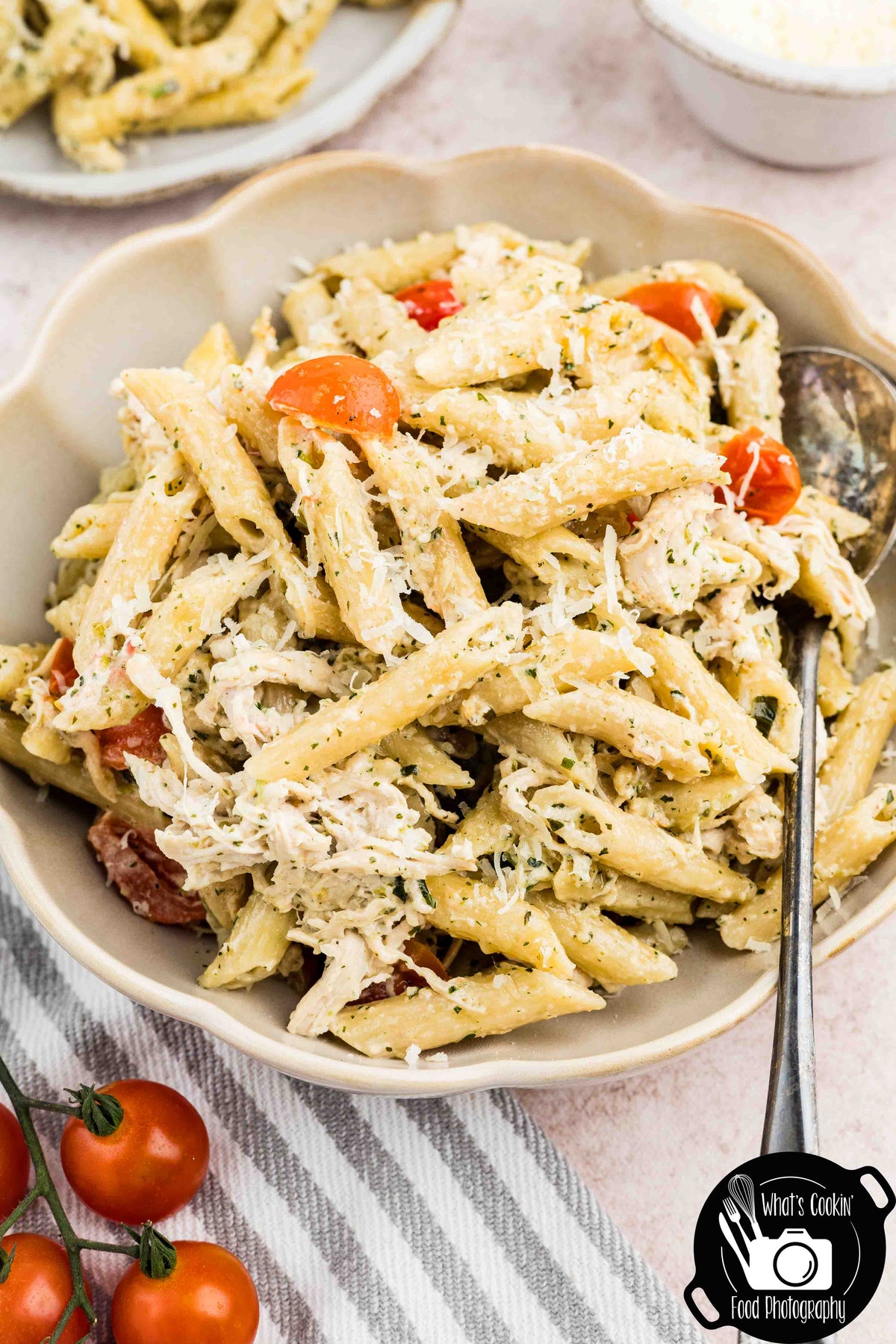 Basil Pesto Pasta Bake