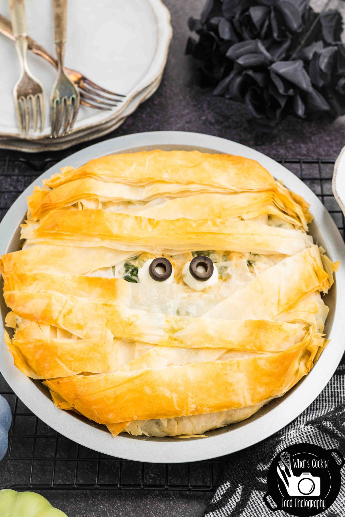 Mummy Chicken & Spinach Phyllo Pie