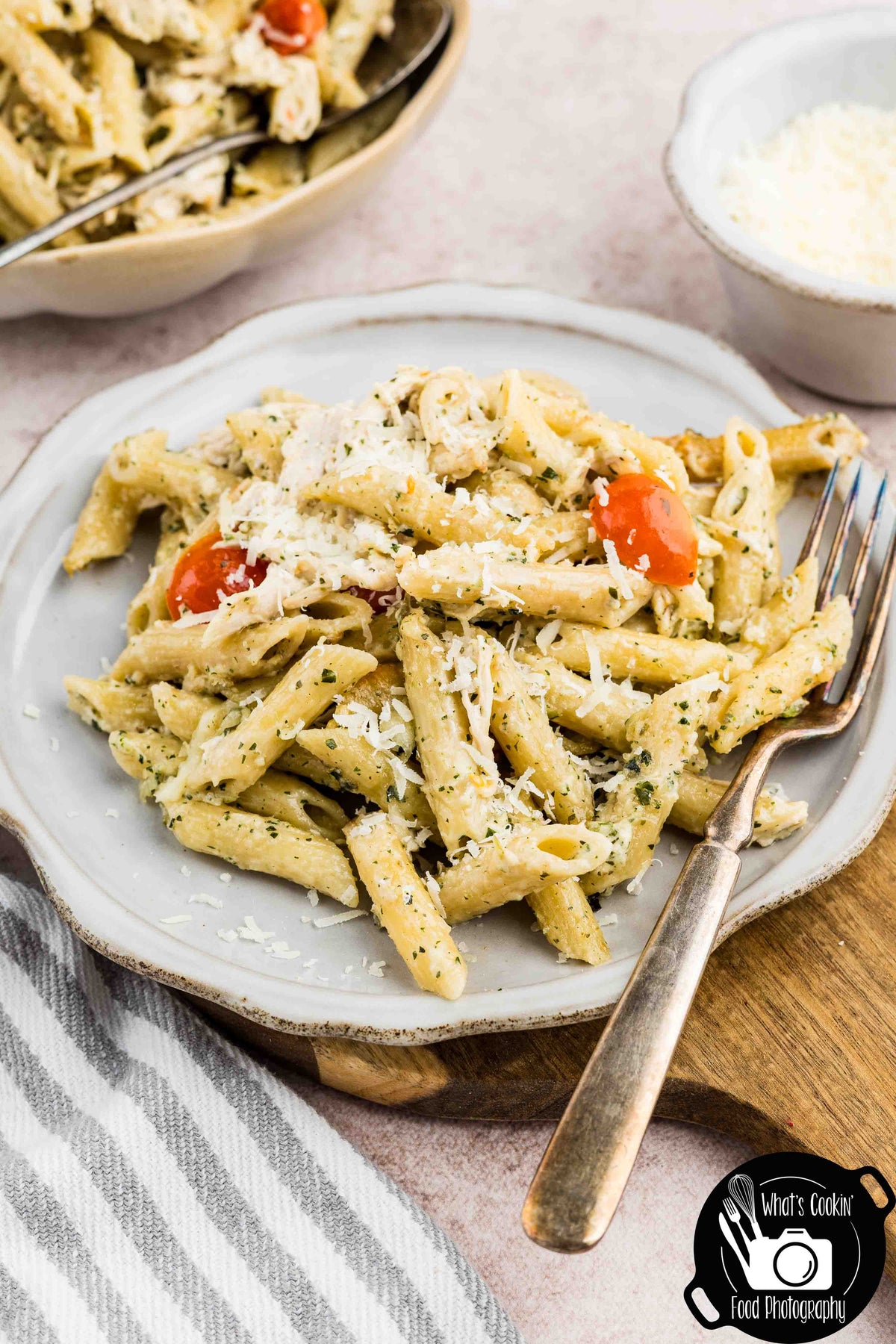 Basil Pesto Pasta Bake