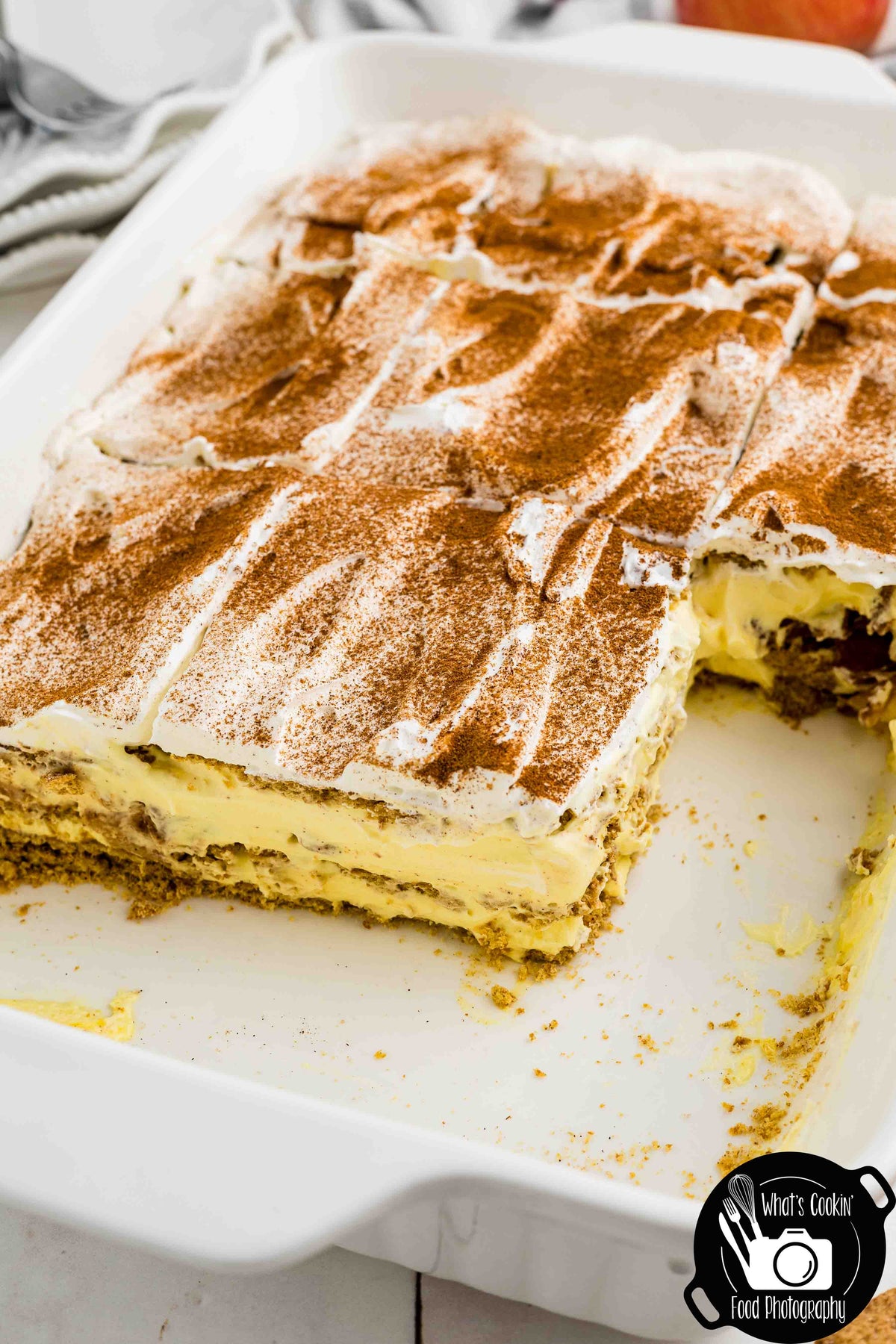 No Bake Cinnamon Apple Icebox Cake