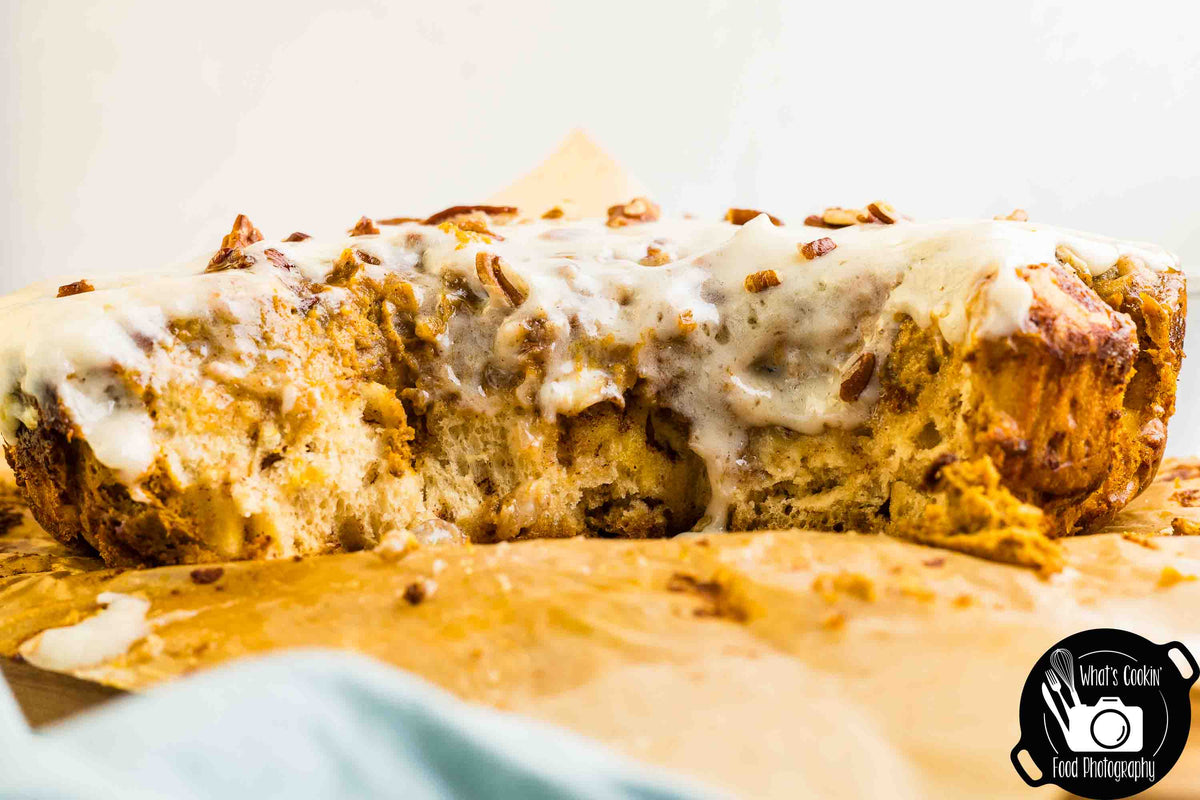 Dutch Oven Pumpkin Sticky Bun Cobbler
