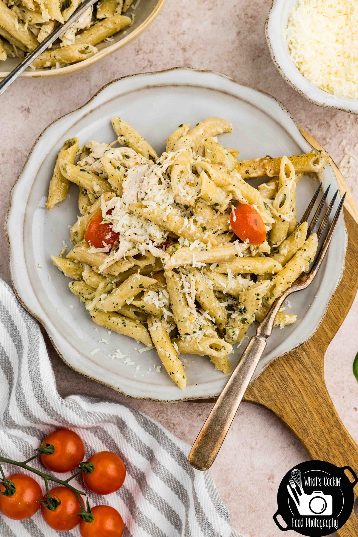 Basil Pesto Pasta Bake