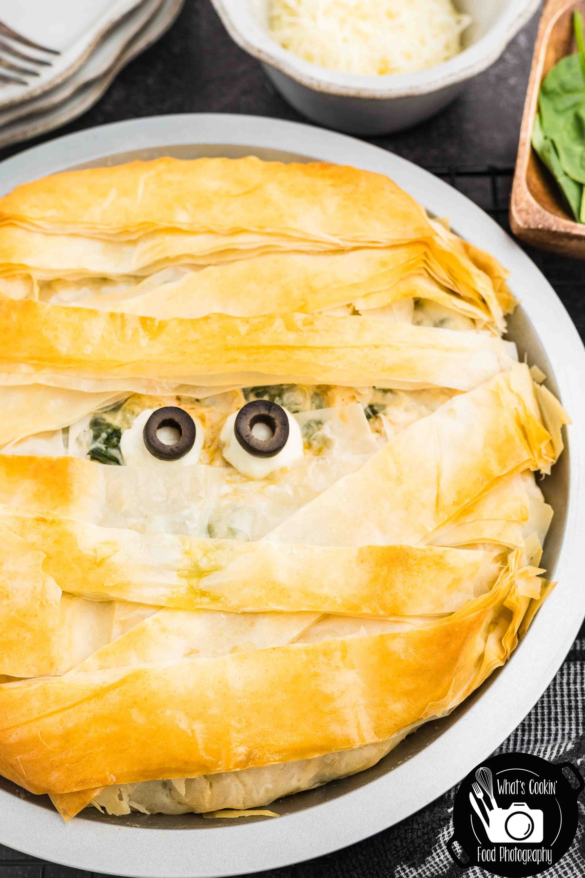 Mummy Chicken & Spinach Phyllo Pie