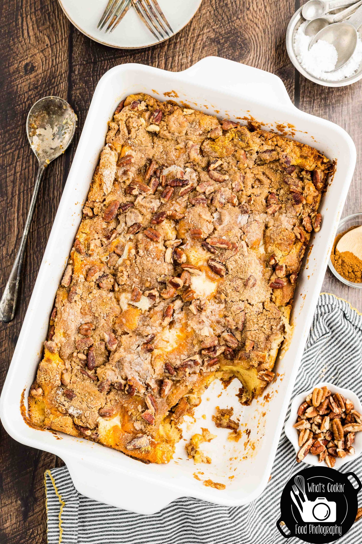 Pumpkin Cheese French Toast Casserole