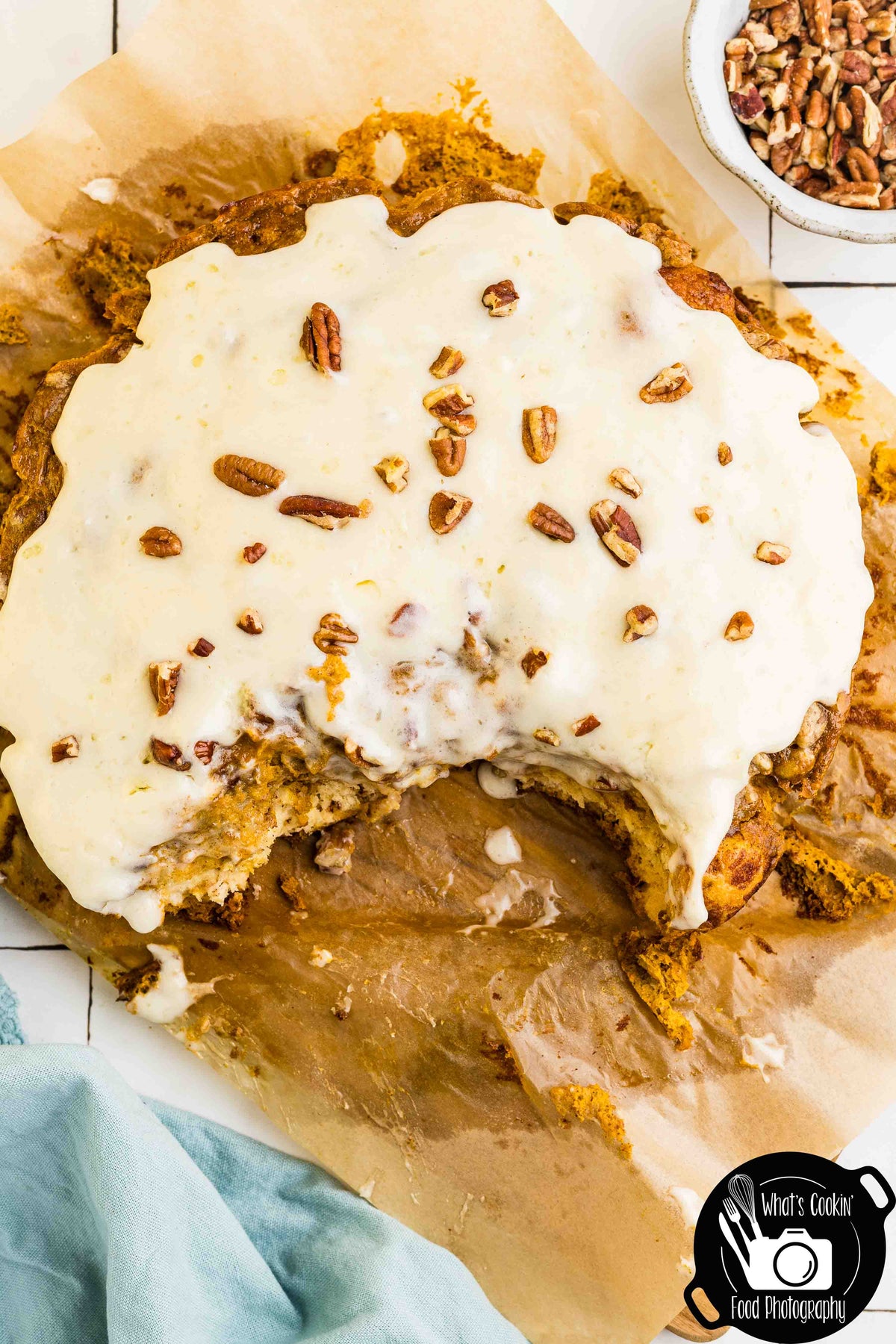 Dutch Oven Pumpkin Sticky Bun Cobbler