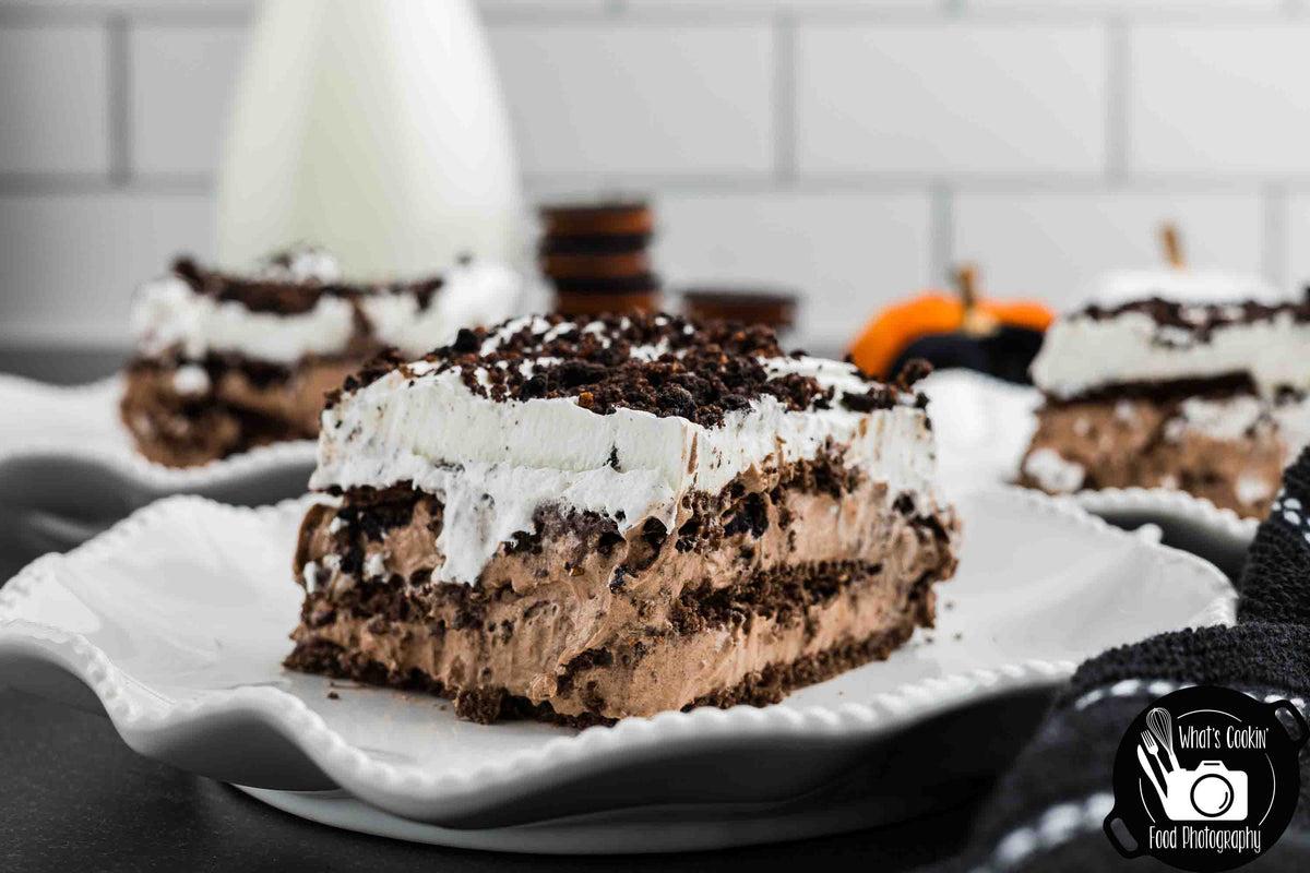 No Bake Halloween Oreo Dessert