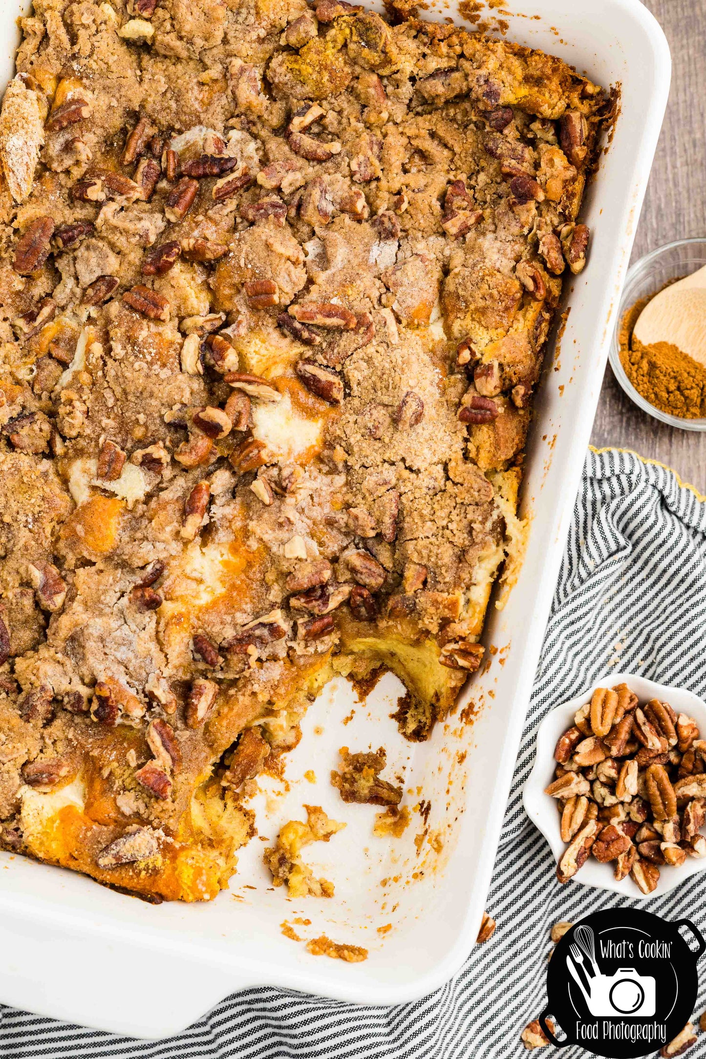 Pumpkin Cheese French Toast Casserole