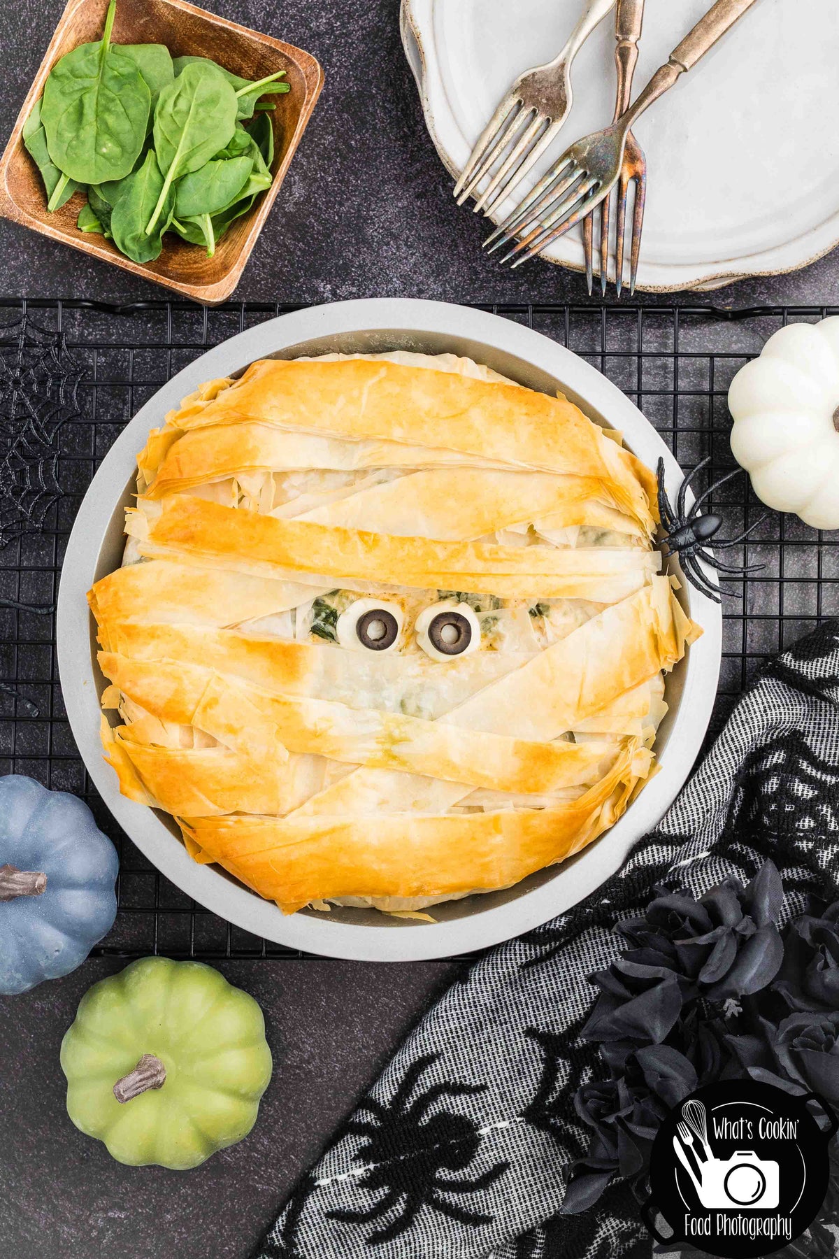 Mummy Chicken & Spinach Phyllo Pie