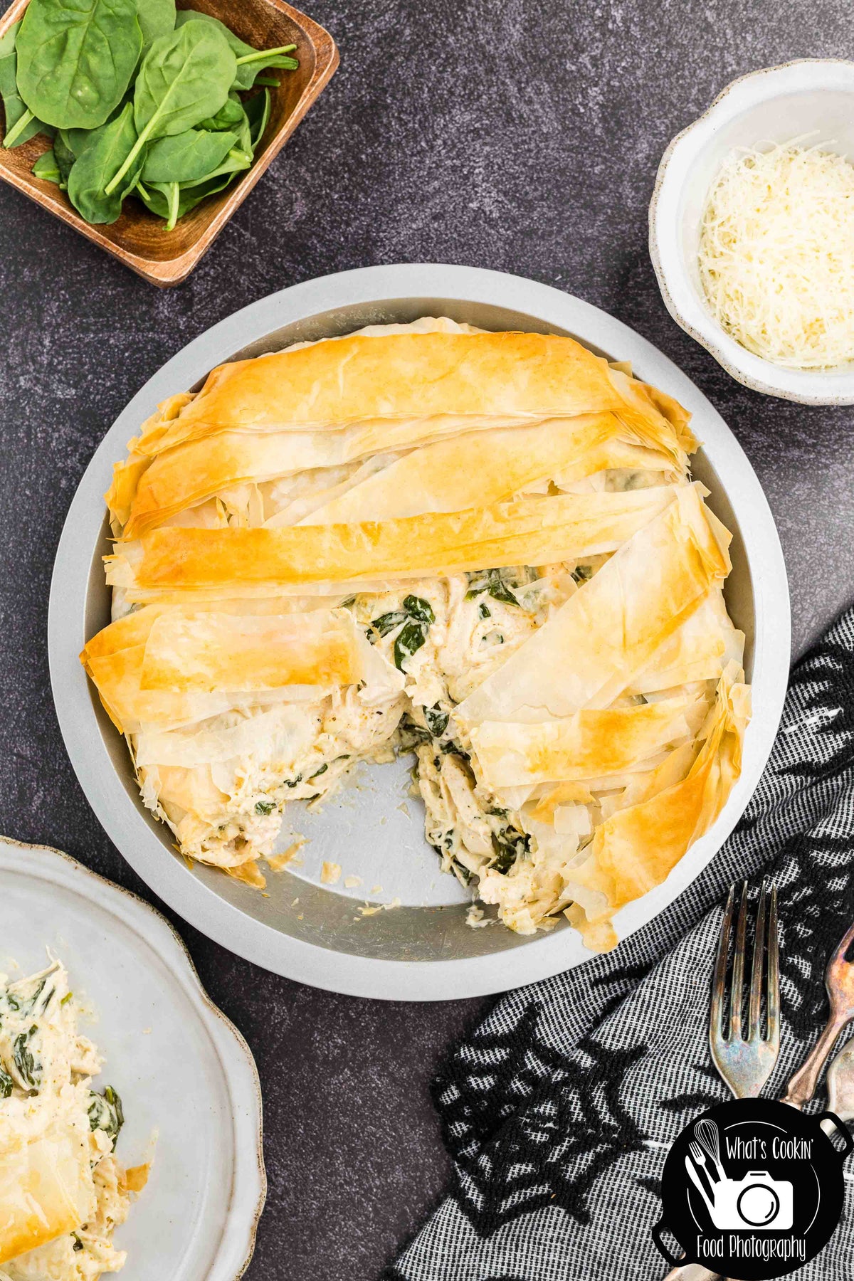 Mummy Chicken & Spinach Phyllo Pie