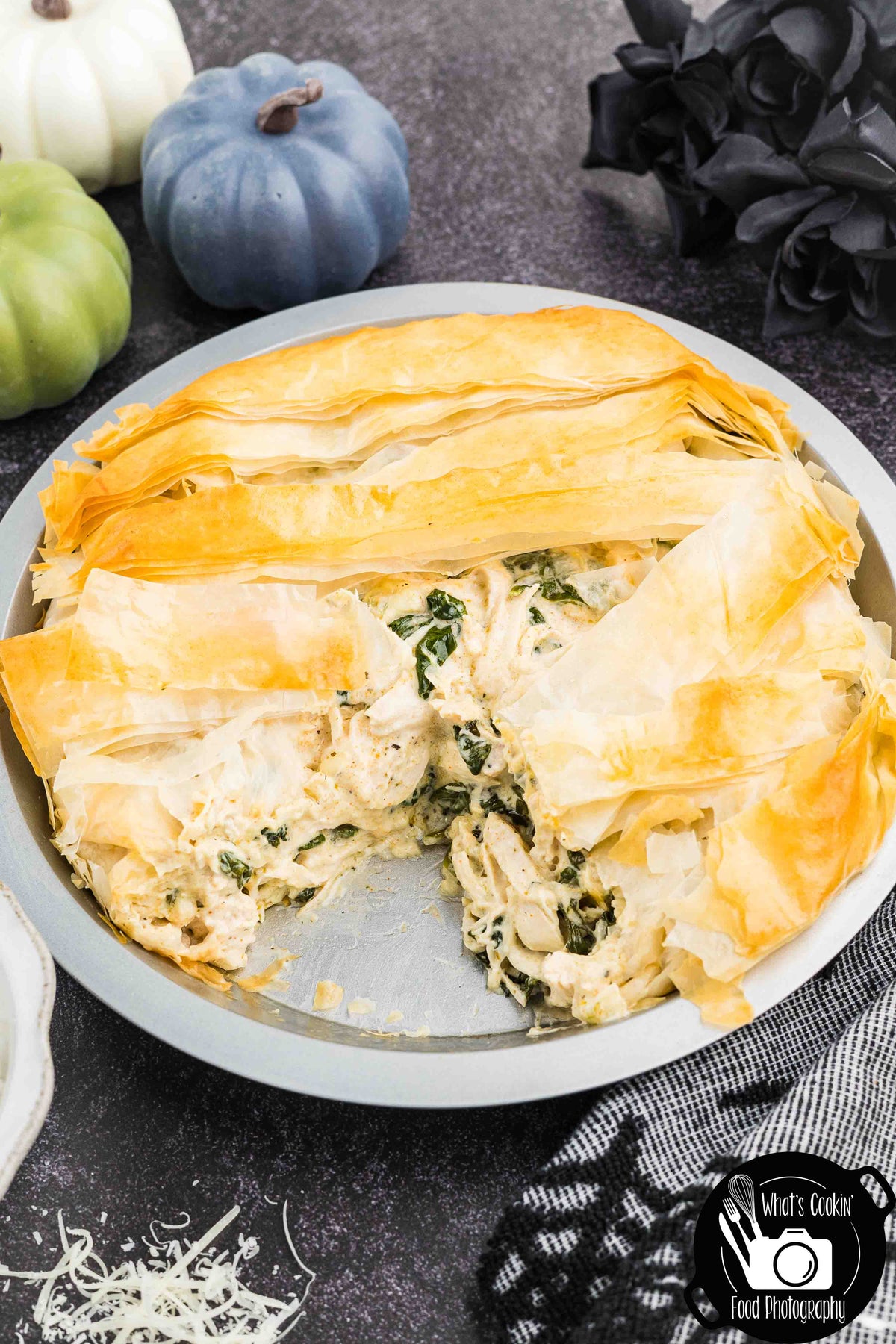 Mummy Chicken & Spinach Phyllo Pie
