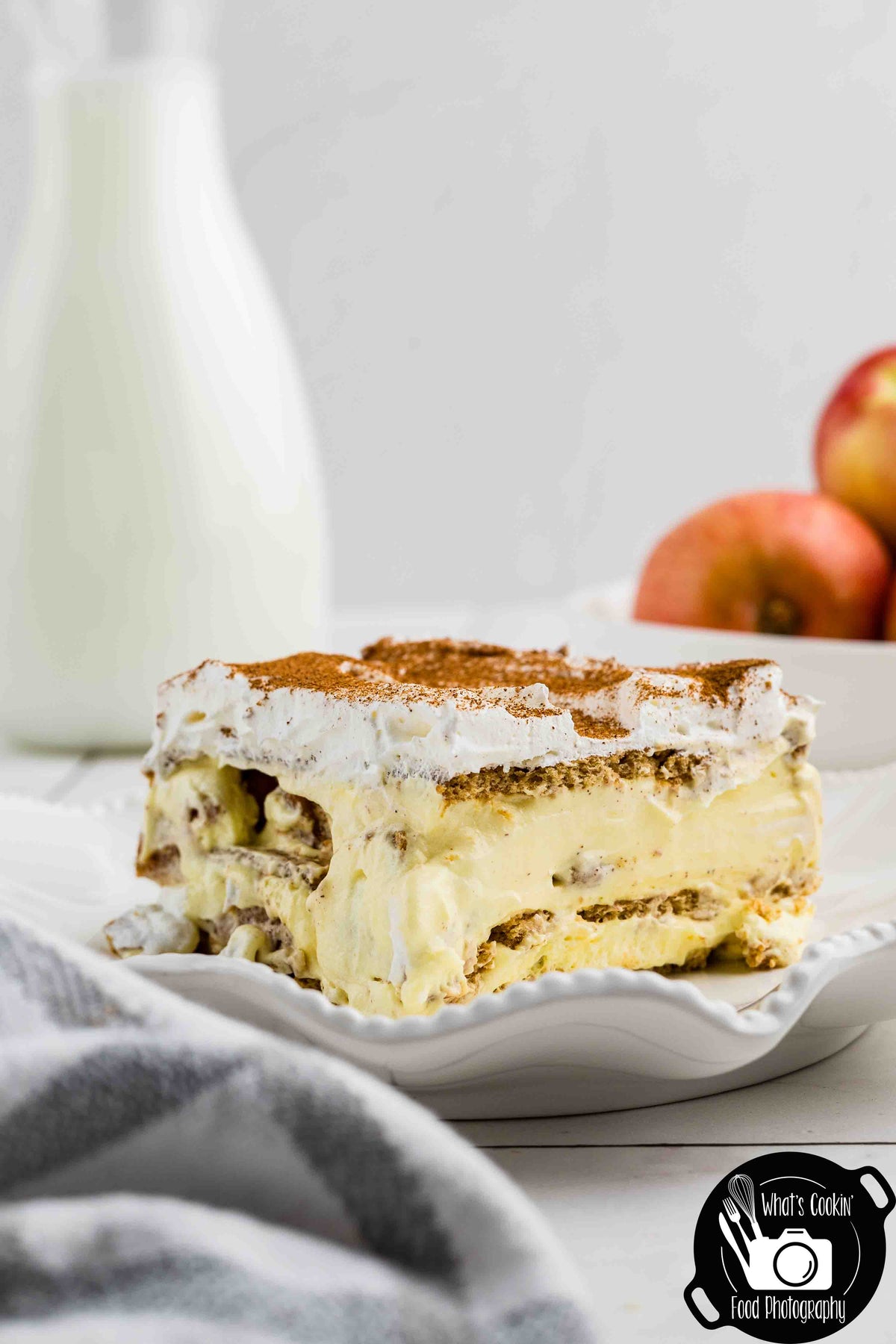 No Bake Cinnamon Apple Icebox Cake