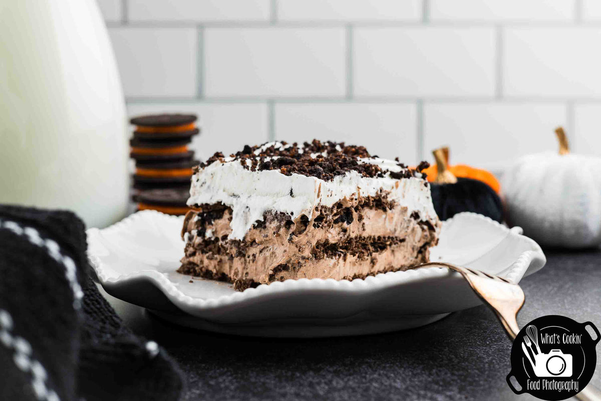 No Bake Halloween Oreo Dessert