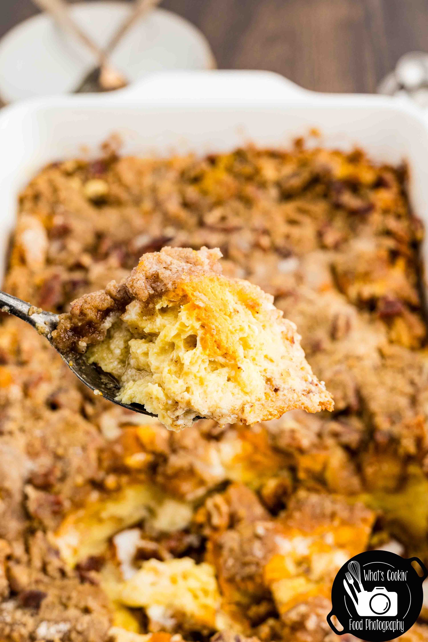 Pumpkin Cheese French Toast Casserole