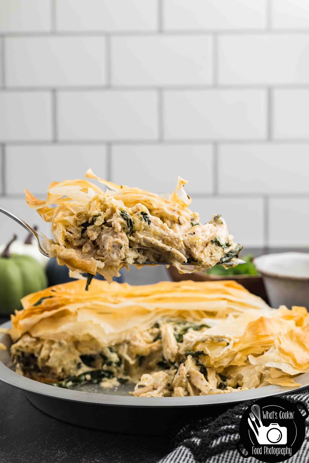 Mummy Chicken & Spinach Phyllo Pie