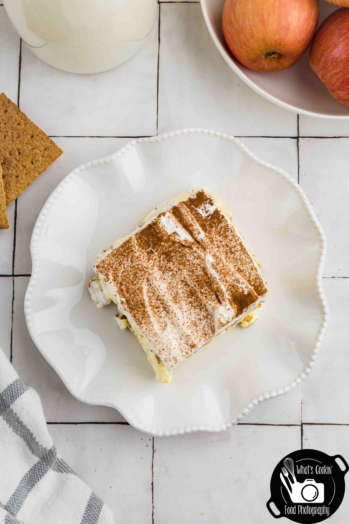 No Bake Cinnamon Apple Icebox Cake