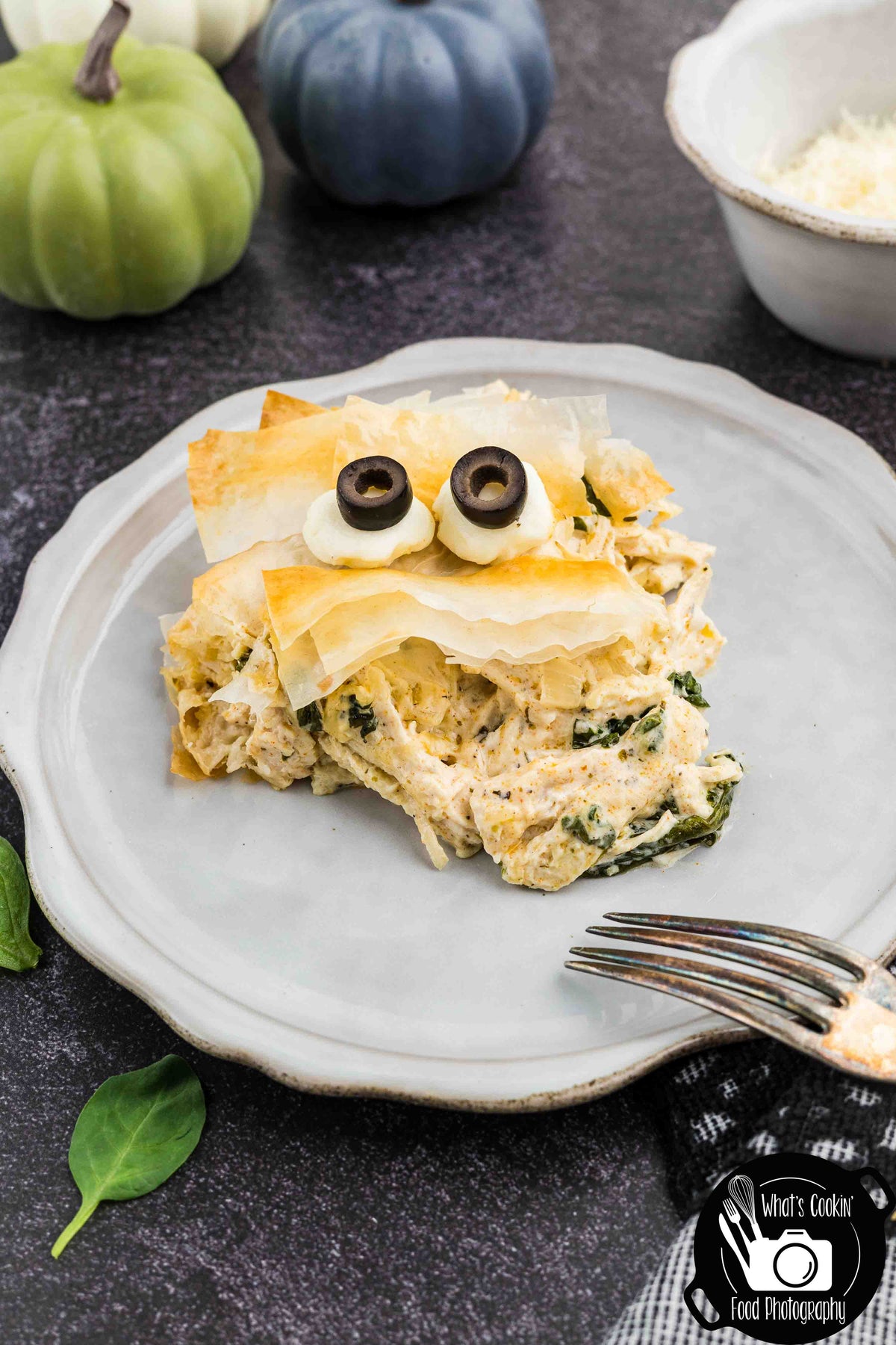 Mummy Chicken & Spinach Phyllo Pie