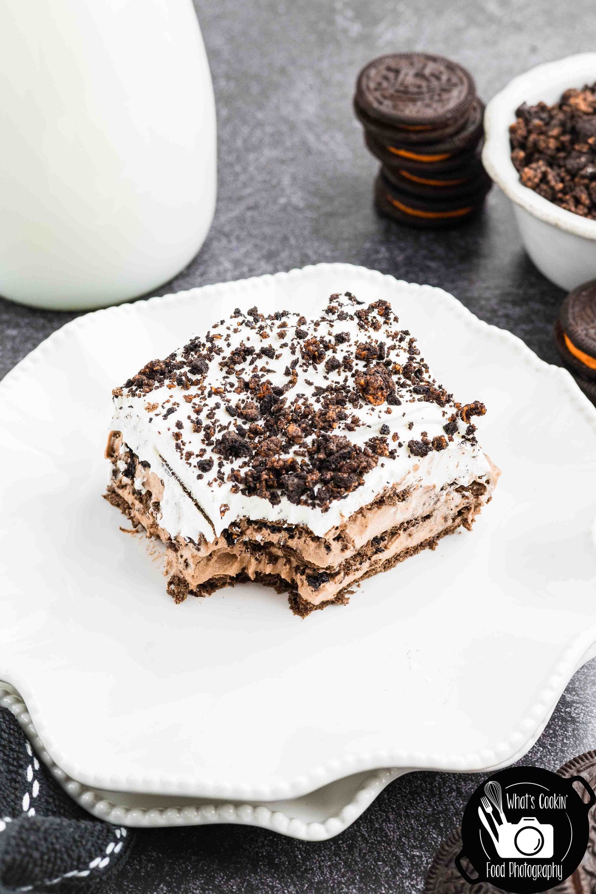 No Bake Halloween Oreo Dessert