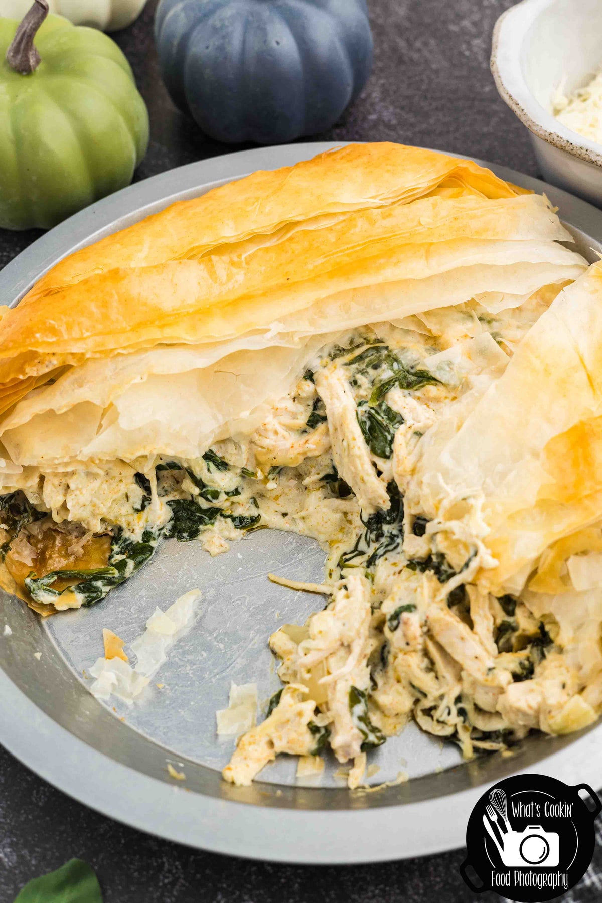 Mummy Chicken & Spinach Phyllo Pie