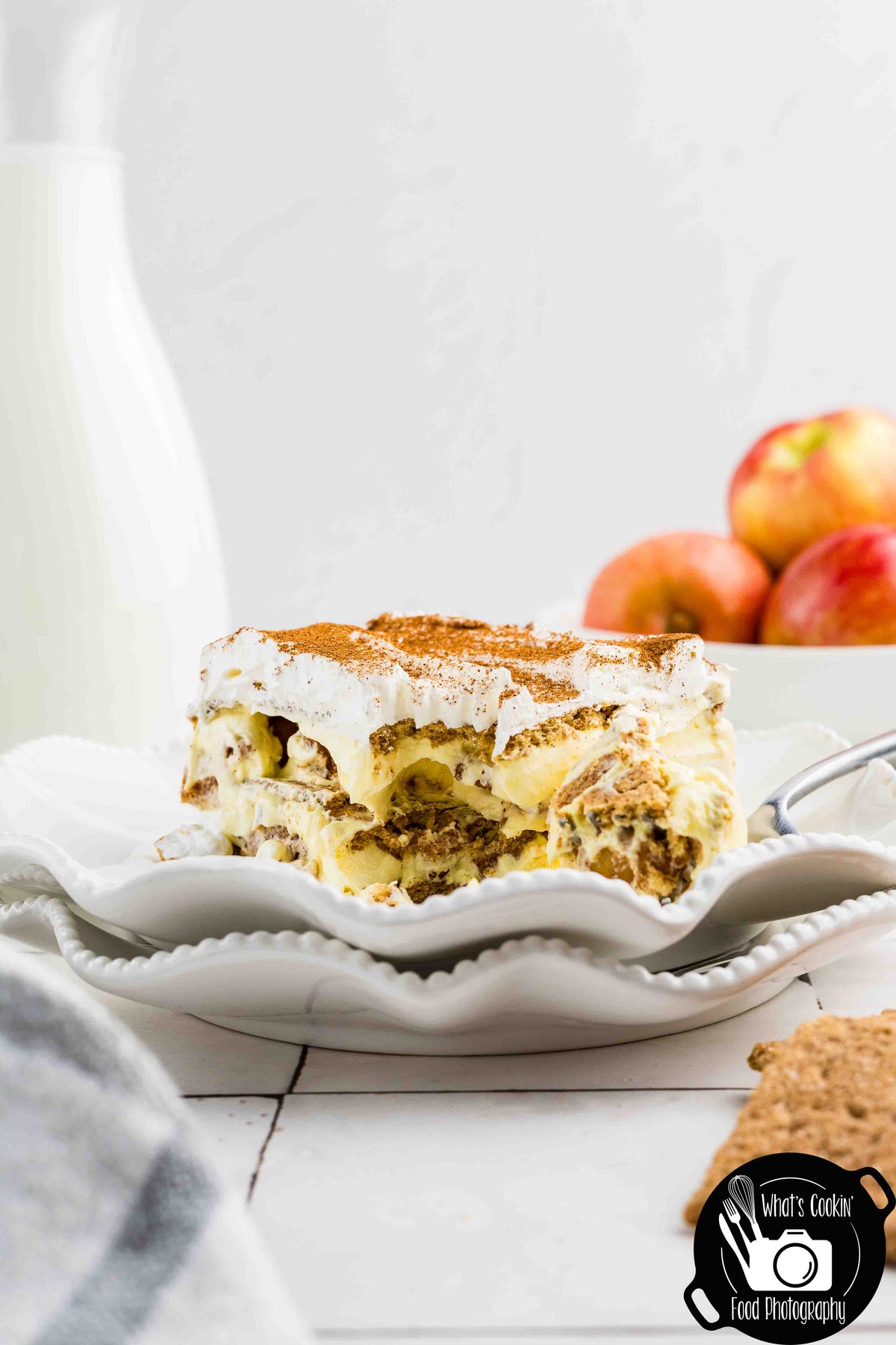 No Bake Cinnamon Apple Icebox Cake