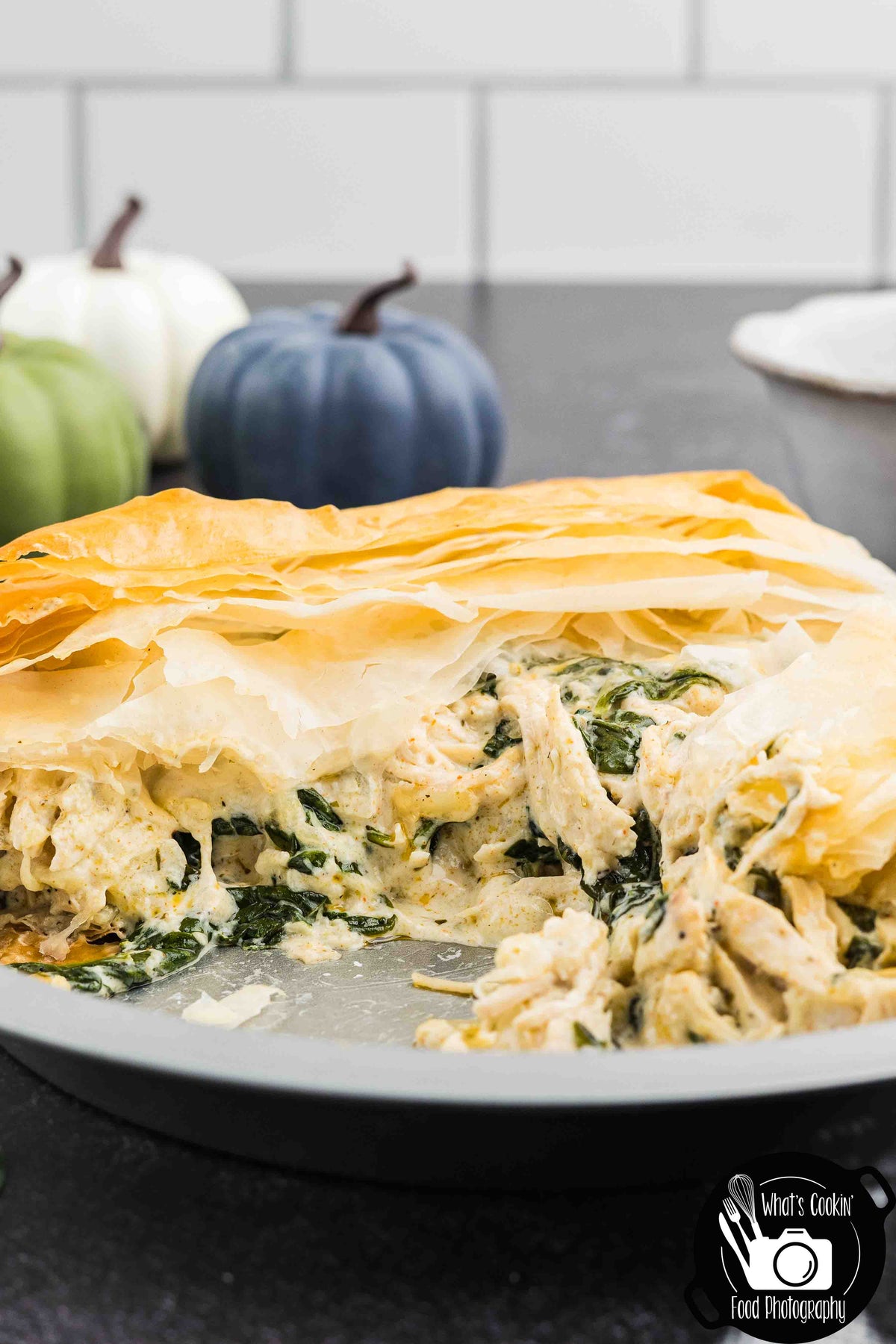 Mummy Chicken & Spinach Phyllo Pie