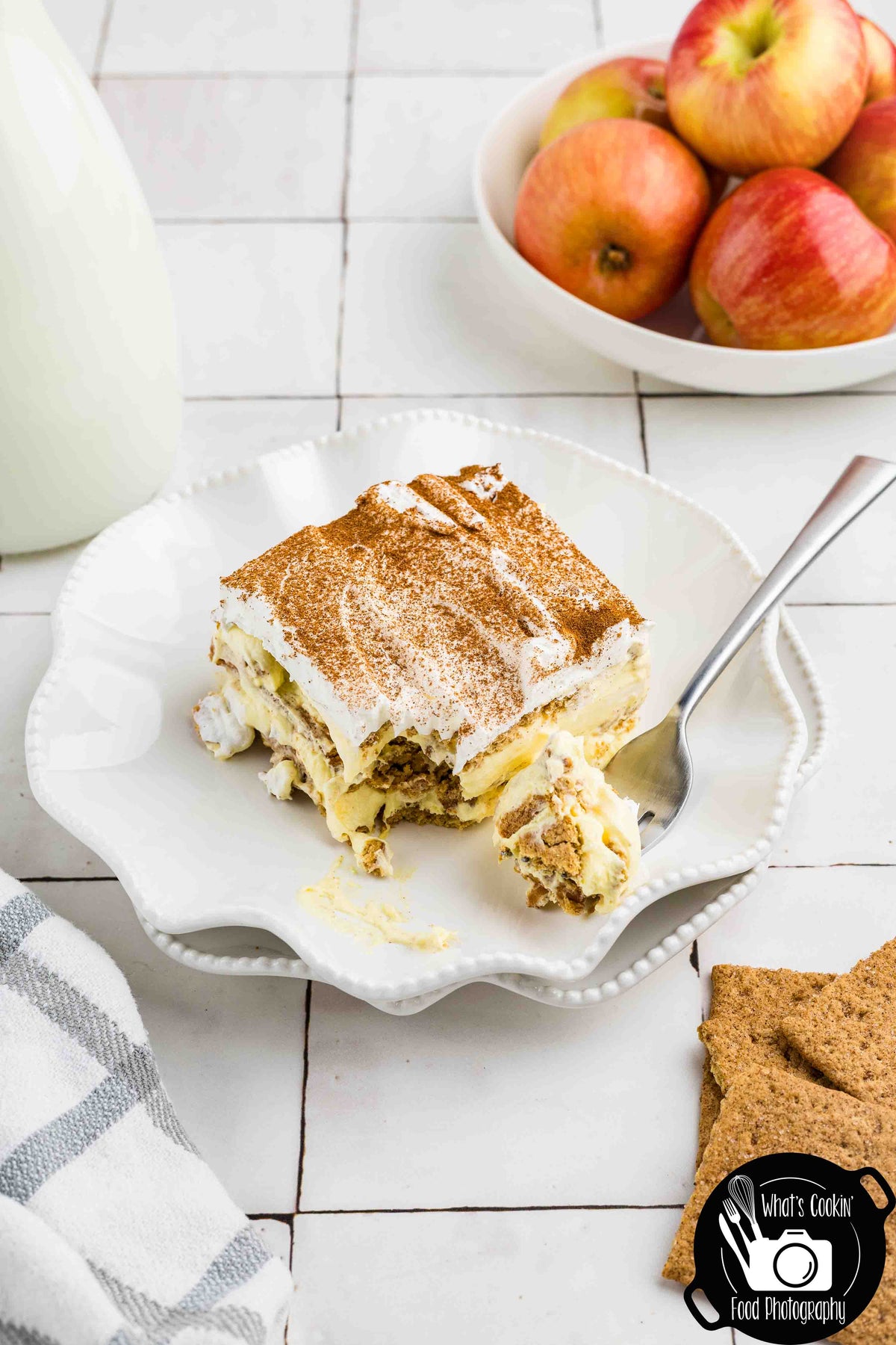 No Bake Cinnamon Apple Icebox Cake