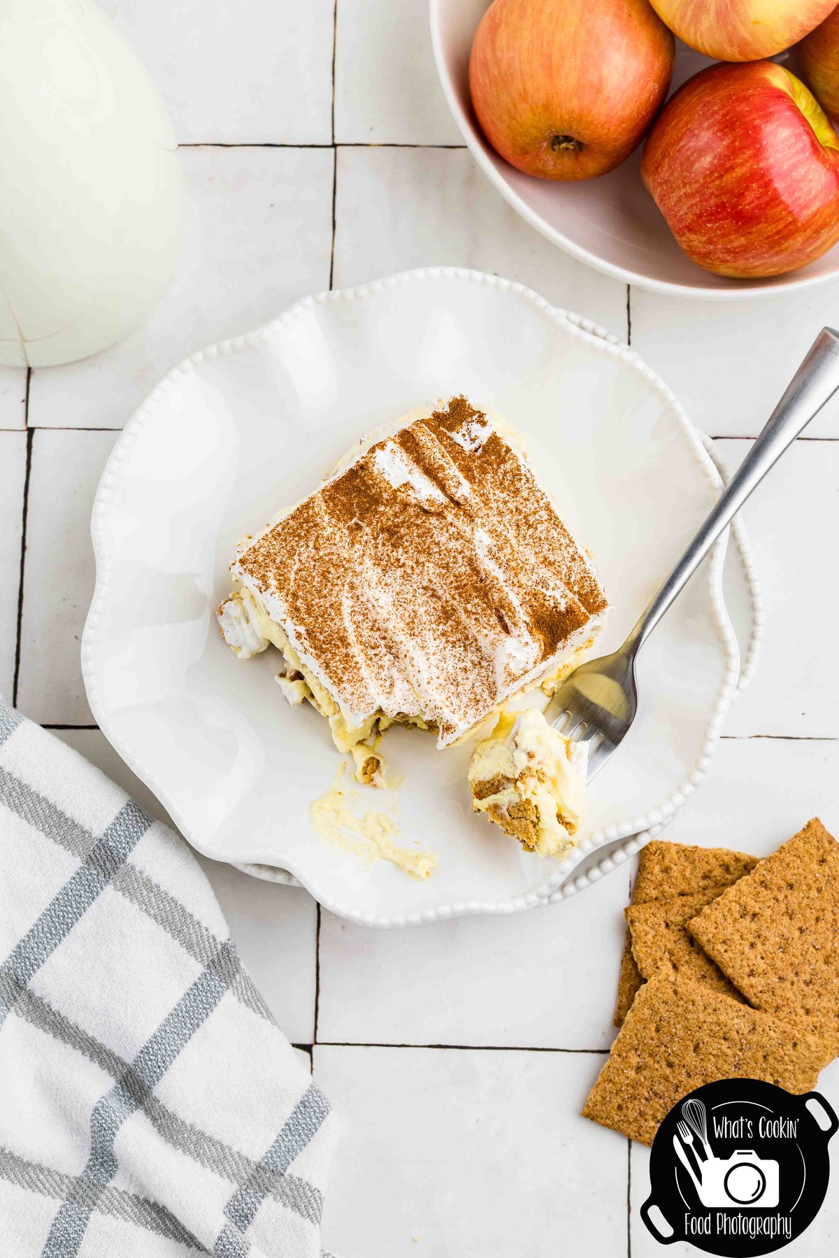No Bake Cinnamon Apple Icebox Cake
