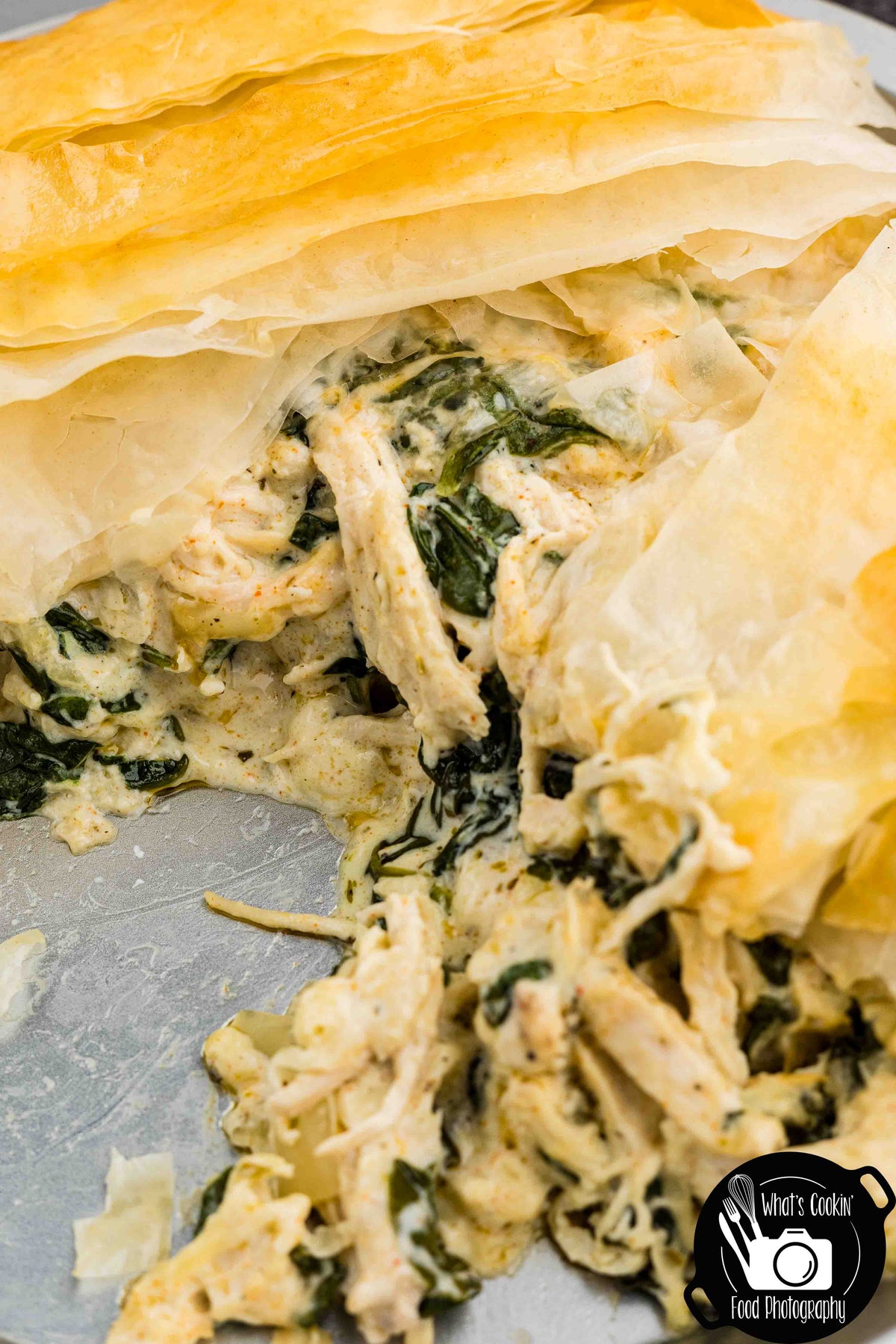 Mummy Chicken & Spinach Phyllo Pie