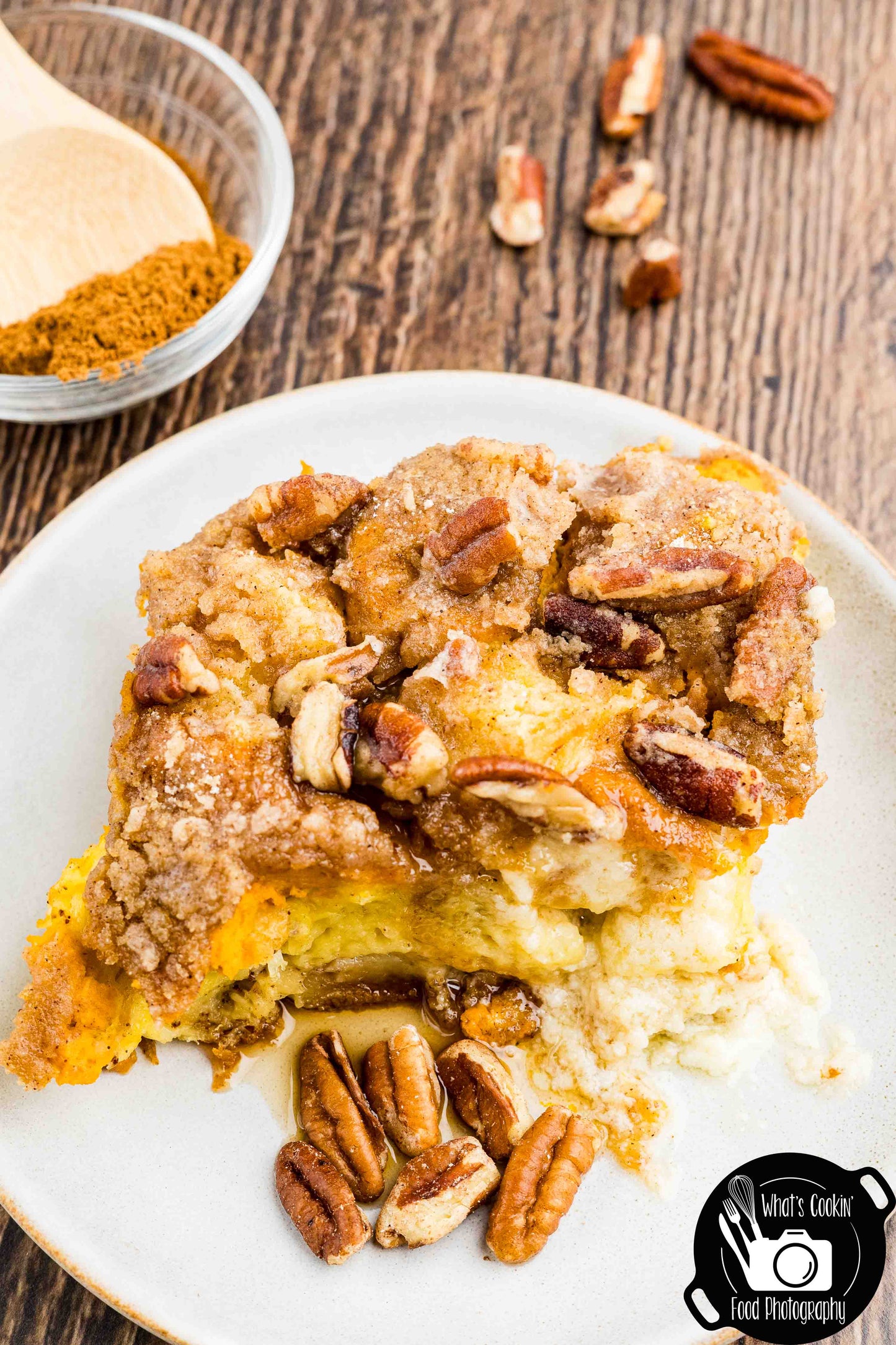 Pumpkin Cheese French Toast Casserole
