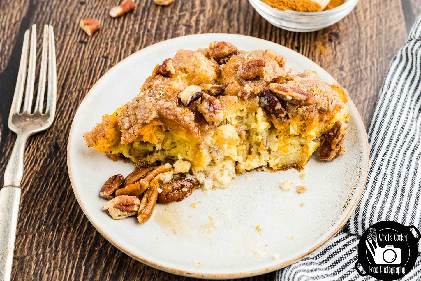 Pumpkin Cheese French Toast Casserole