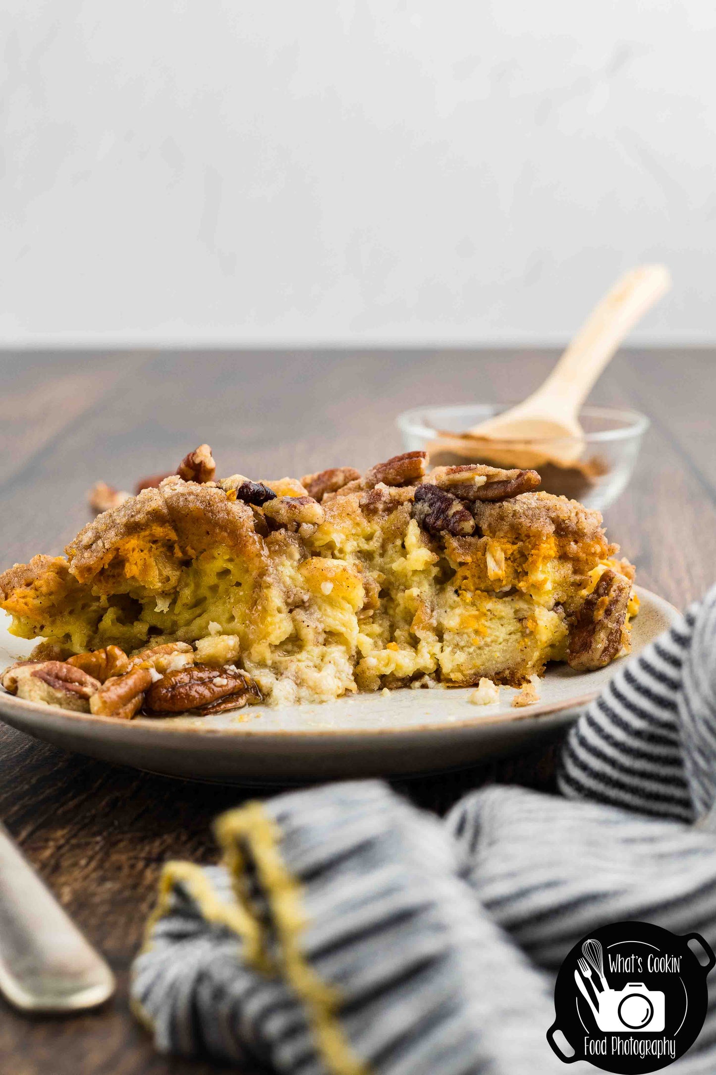 Pumpkin Cheese French Toast Casserole