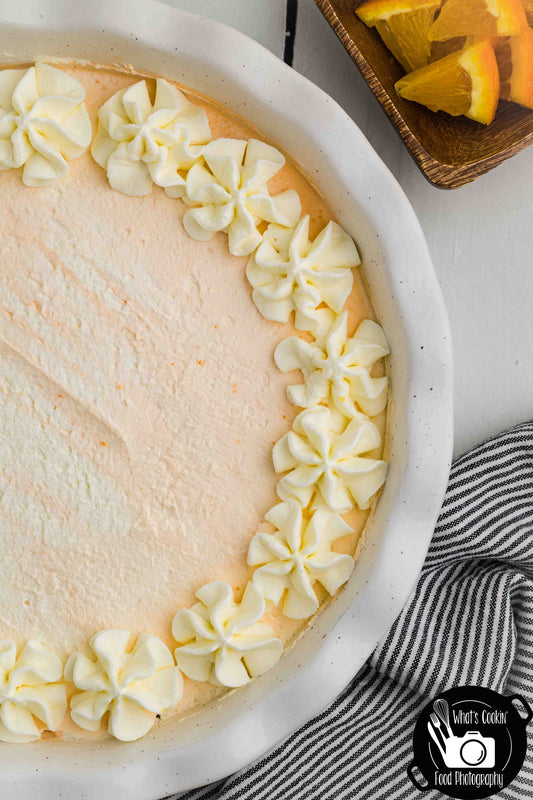 No Bake Orange Creamsicle Pie